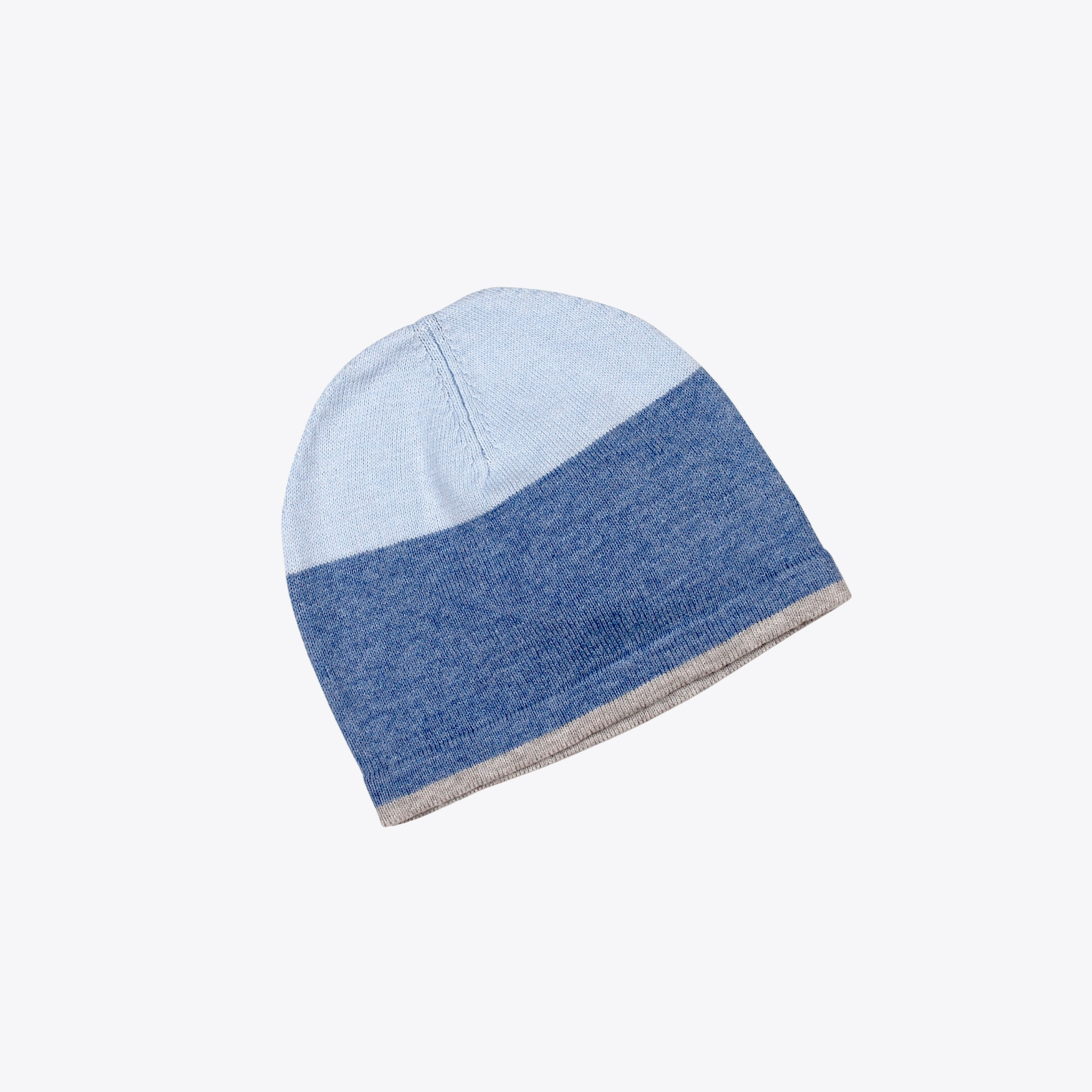 Soft Baby Blue Cashmere Beanie for Women & Men - Winter Warm Knit Hat for Cold Weather - Cozy Accessory for Outdoor Activities, Skiing & Snowboarding