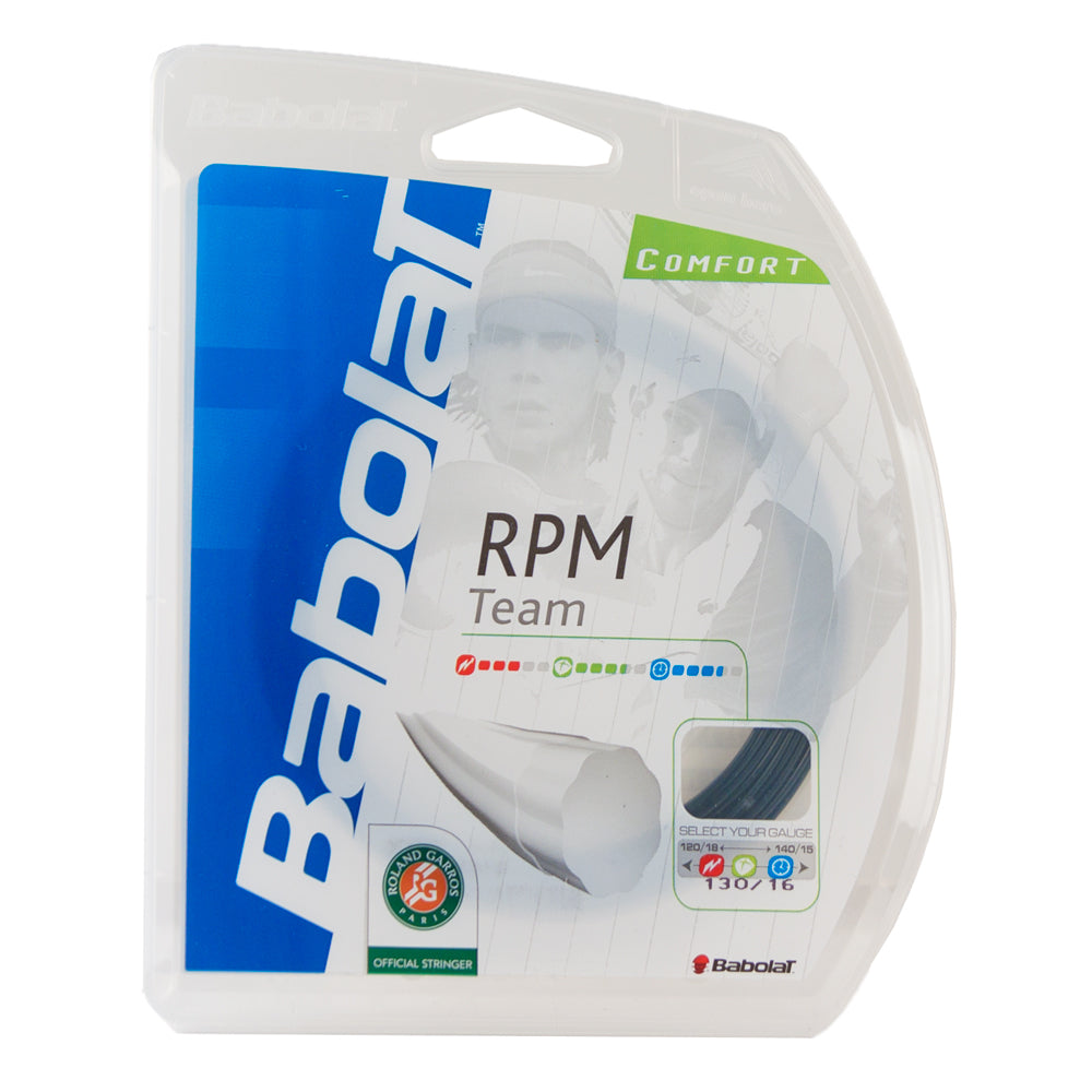 Babolat RPM Team 1.30 Tennis String 12m Set - Premium Performance for Competitive Players | Perfect for Spin and Control on Hard Courts