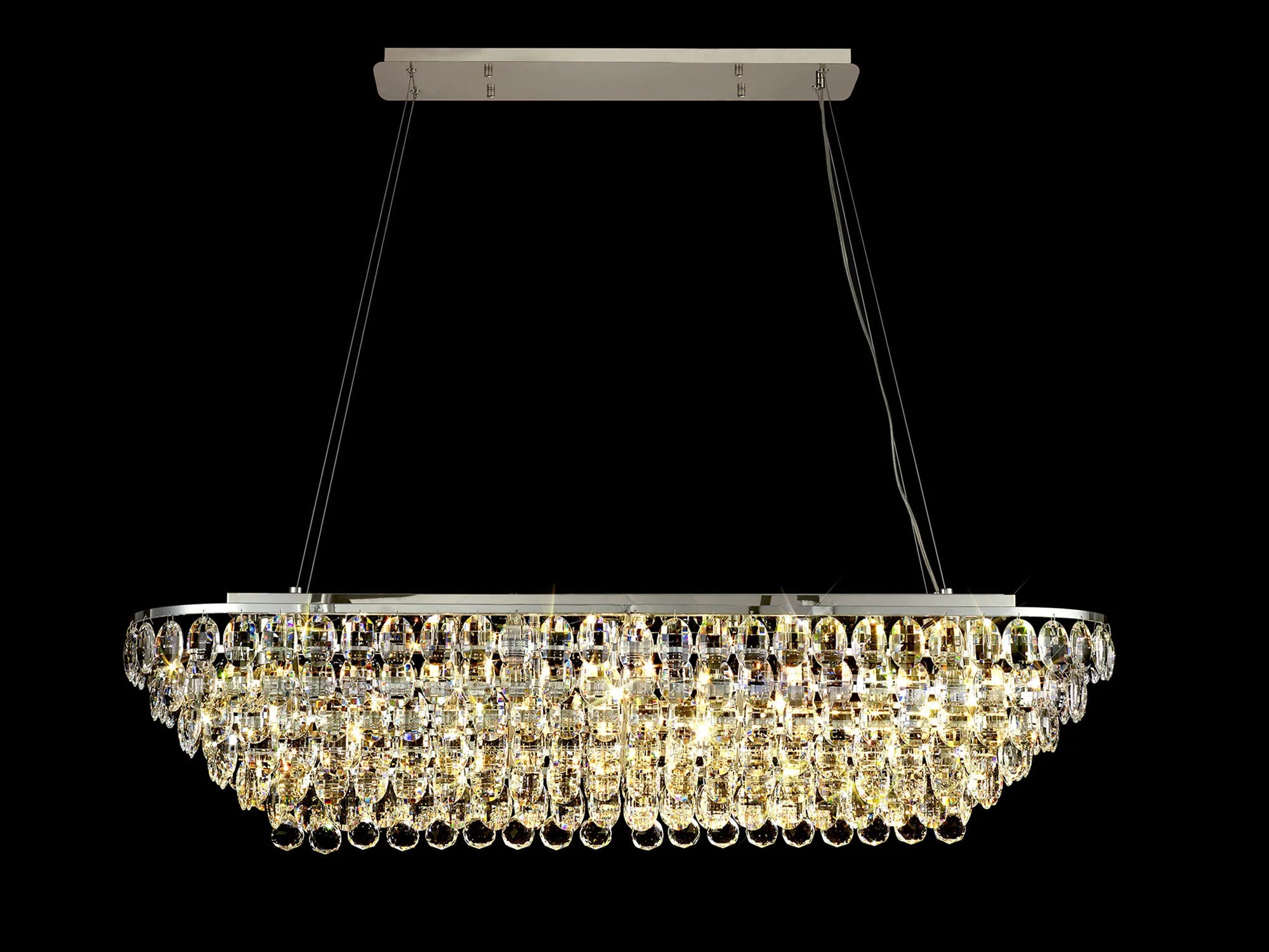 Consten Linear Pendant E14 LED Light Fixture - Modern Minimalist Hanging Light for Kitchen Island, Dining Room & Bedroom Lighting