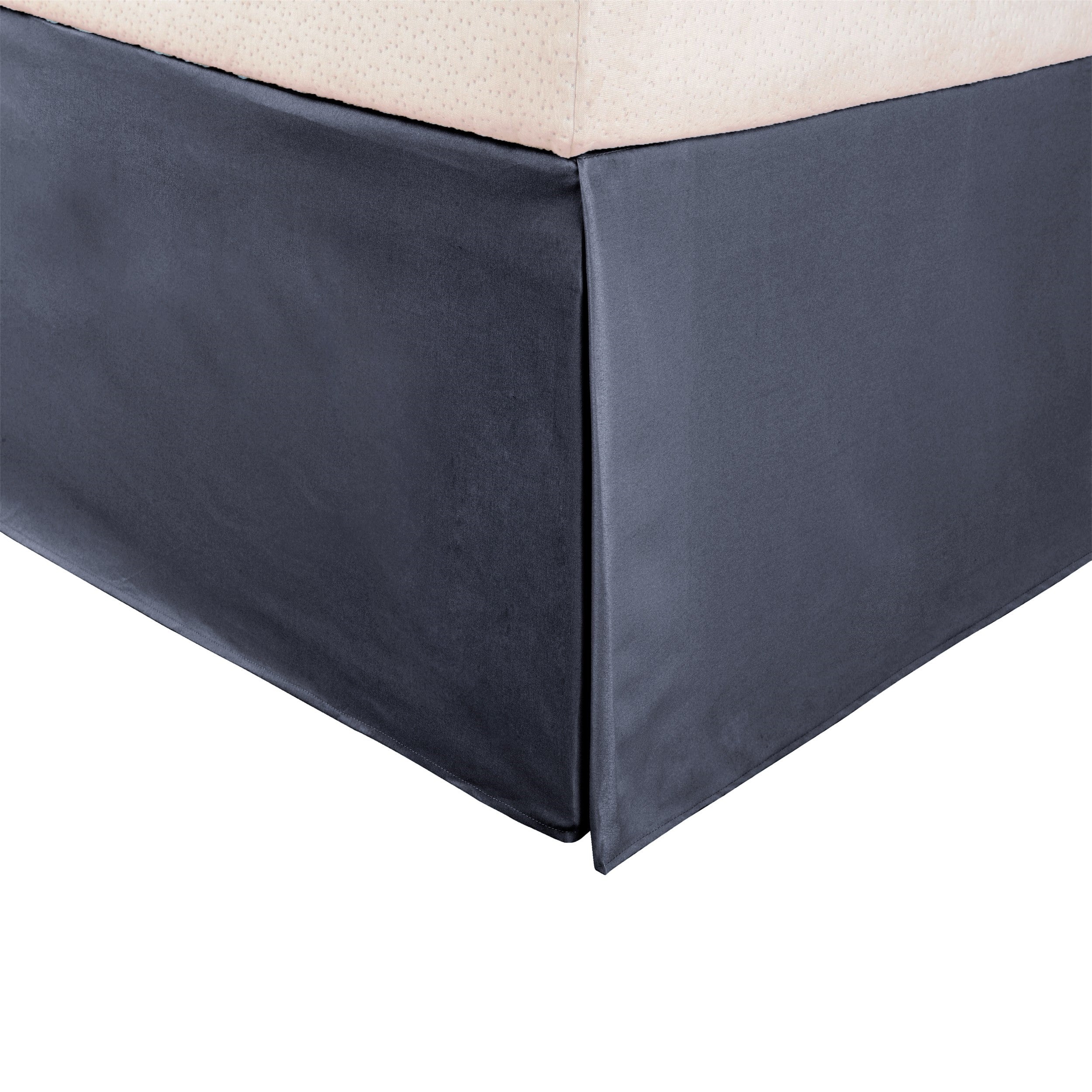Wimberton 100% Brushed Microfiber Bed Skirt - 15 Inch Drop Length with Inverted Box Pleats for Queen/King Size Beds | Perfect for Hotel-Style Bedroom Decor & Guest Room Makeovers