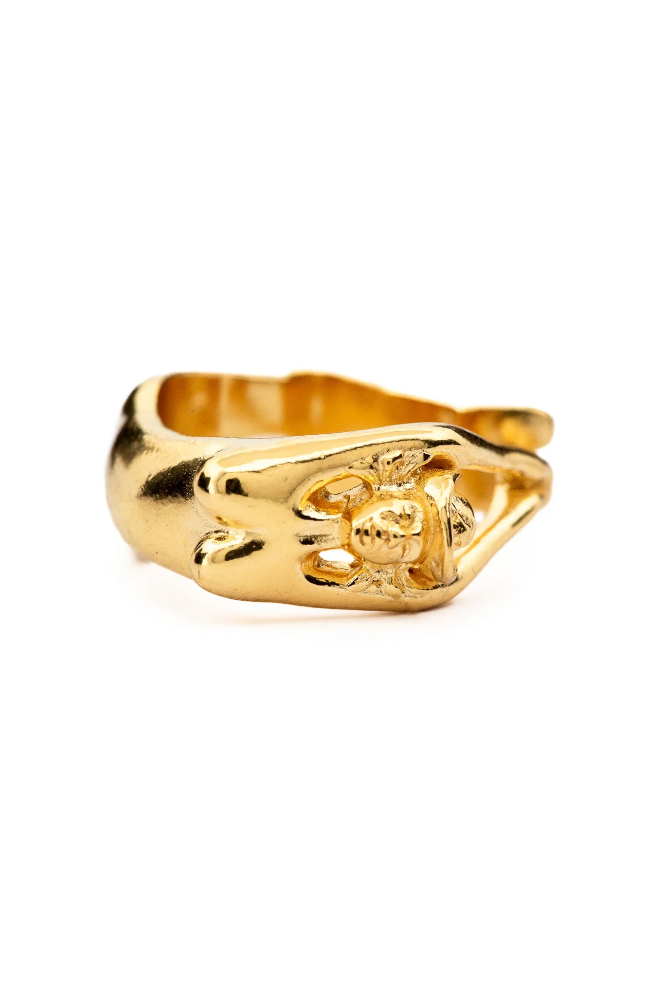 Arched Cowgirl Ring in Gold - Western Style Jewelry for Women - Perfect for Country Music Concerts, Rodeos & Cowgirl Fashion