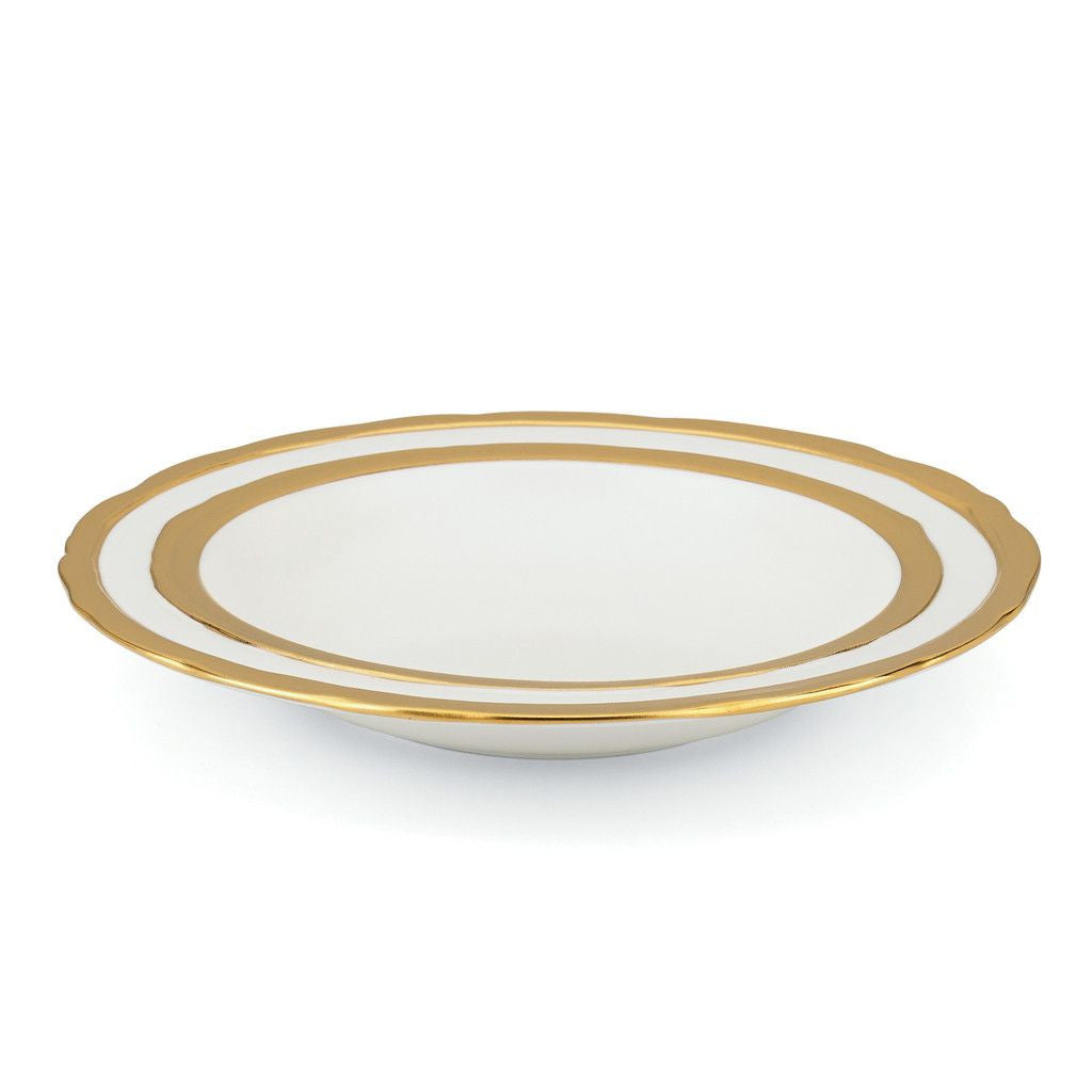 Premium Como Gold Soup Bowl - Elegant Ceramic Soup Bowl Set for Dining, Gifts & Special Occasions - Perfect for Restaurants, Home Use & Holiday Gatherings