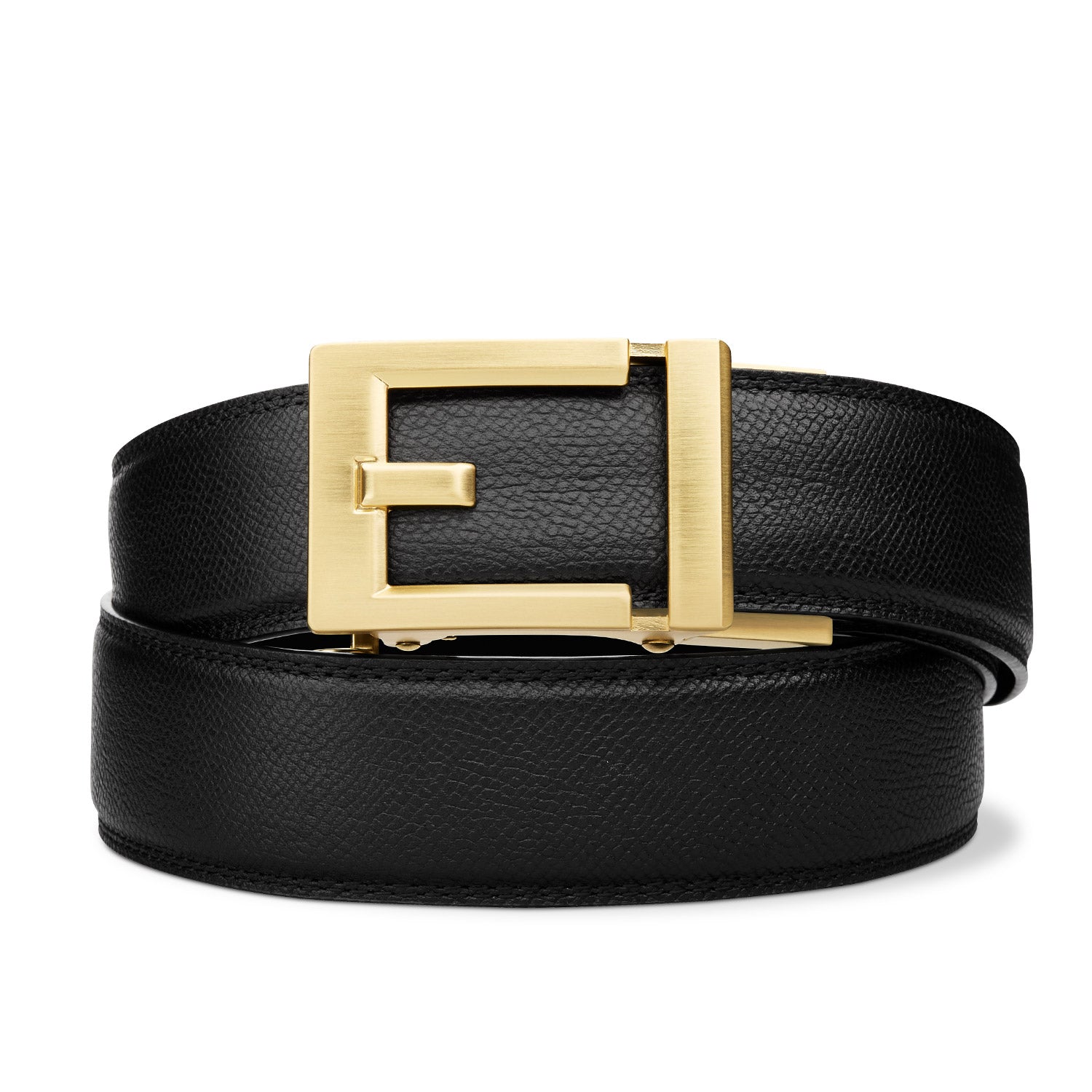 Premium EXPRESS BRASS BUCKLE Leather Belt for Men - 1.37