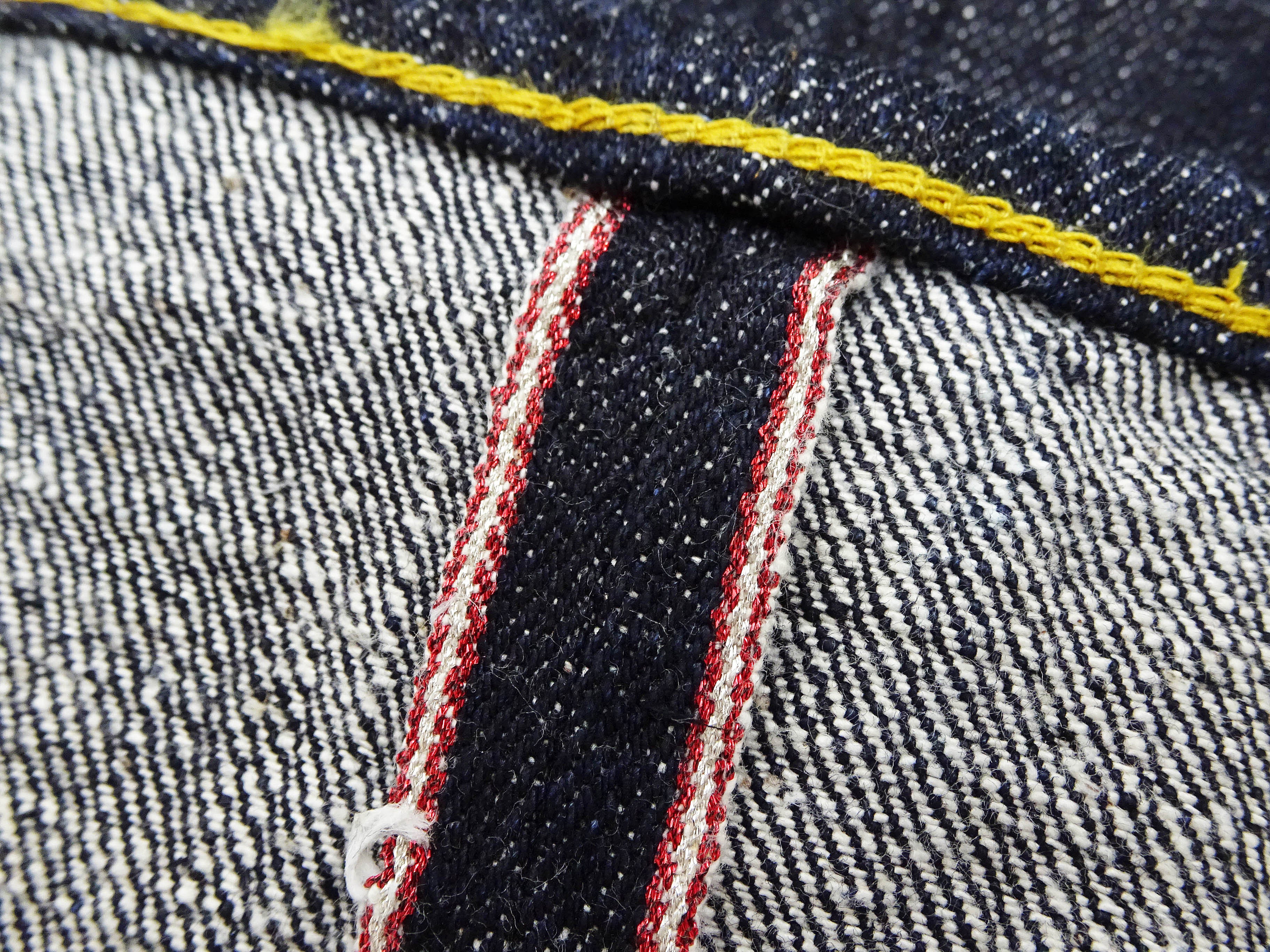 Samurai Jeans S5100VX Men's Slim Straight Fit 17oz Japanese Selvedge Denim Jeans - Premium Deep Indigo One Wash for Casual Wear & Street Style