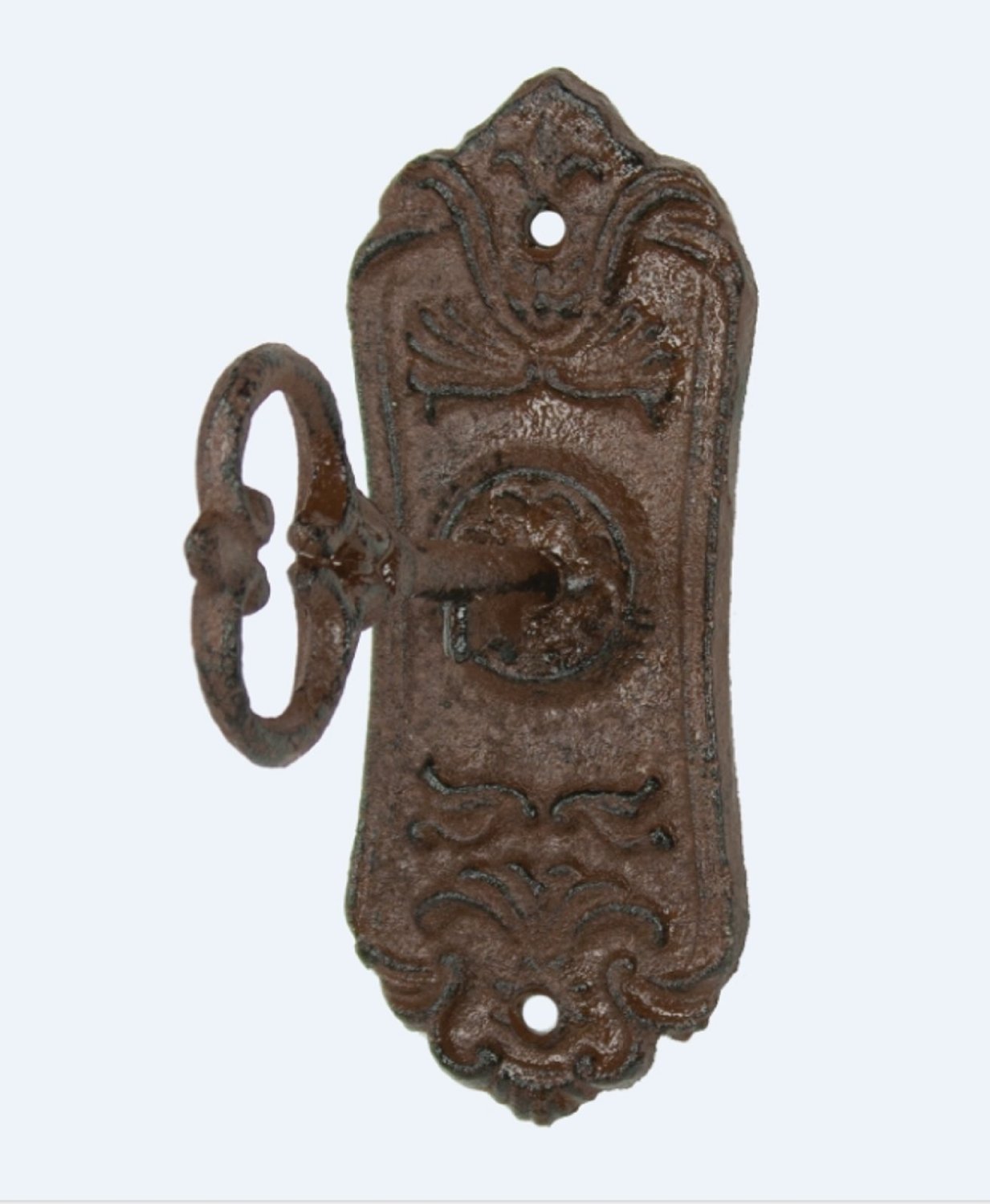 Upper Deck UX1005 Skeleton Key Cast Iron Coat Wall Hook & Key Rack - Vintage Style Entryway Organizer for Hanging Coats, Hats & Keys in Home, Office or Dorm