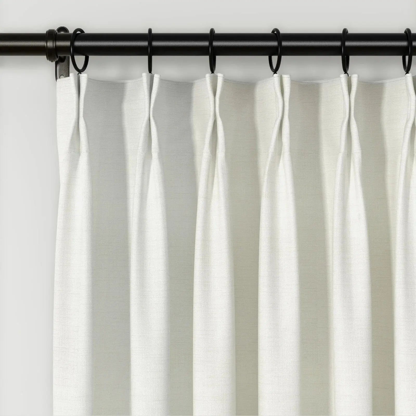 Lydia Cross Jacquard Pleated Curtains - Elegant Window Treatments for Living Room, Bedroom & Dining Room Decor