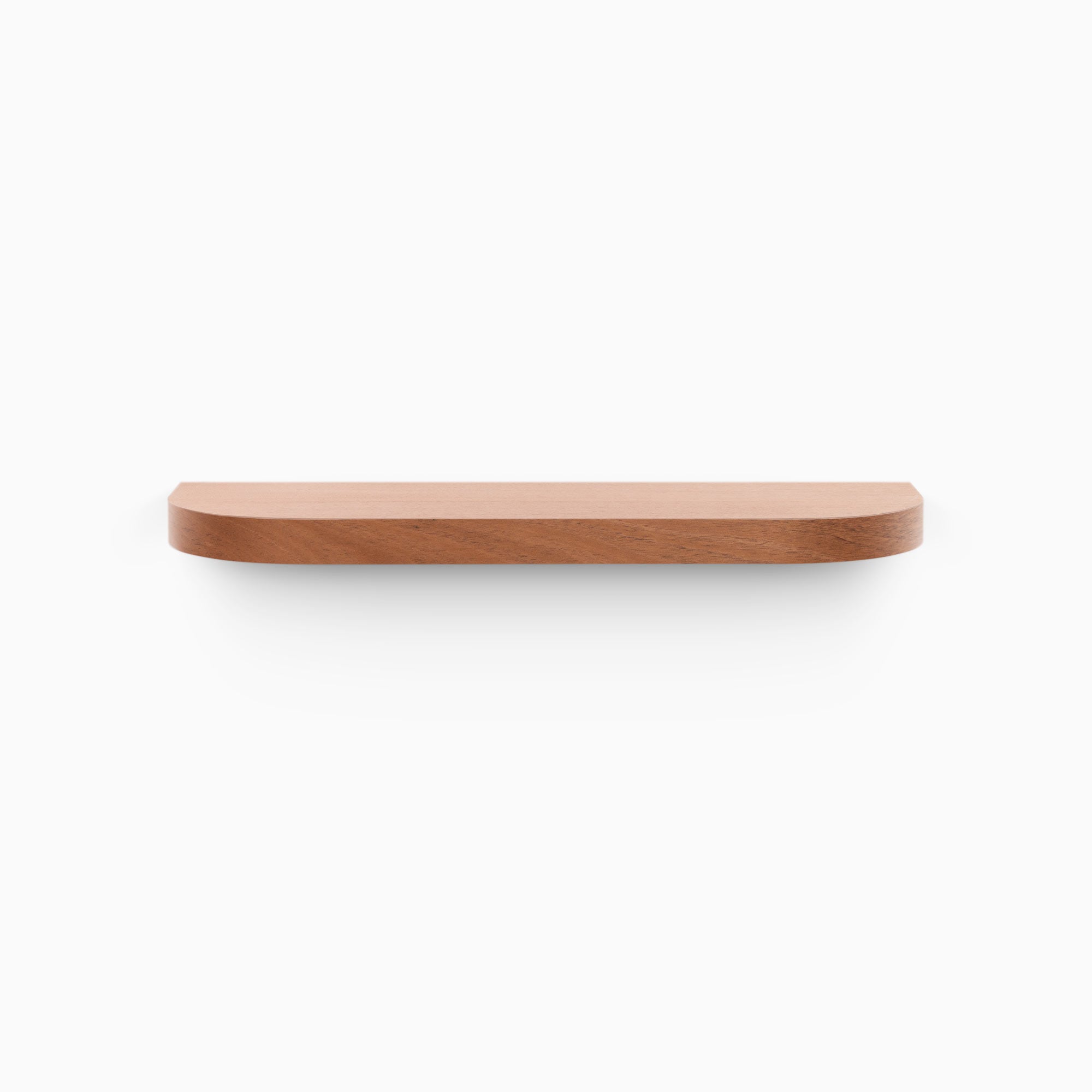 Aksel RADius Cherry Floating Shelf - Wall Mounted Wooden Shelf for Home Decor, Kitchen, Bathroom & Living Room Storage - Perfect for Displaying Books, Plants & Decorative Items