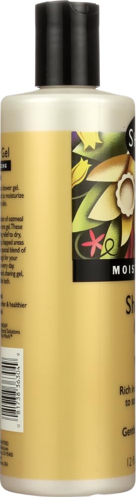 Shikai Vanilla Shower Gel Bulk Saver Pack (12x12 Fl Oz) - Moisturizing & Aromatherapy for Relaxing Bath & Spa Experience