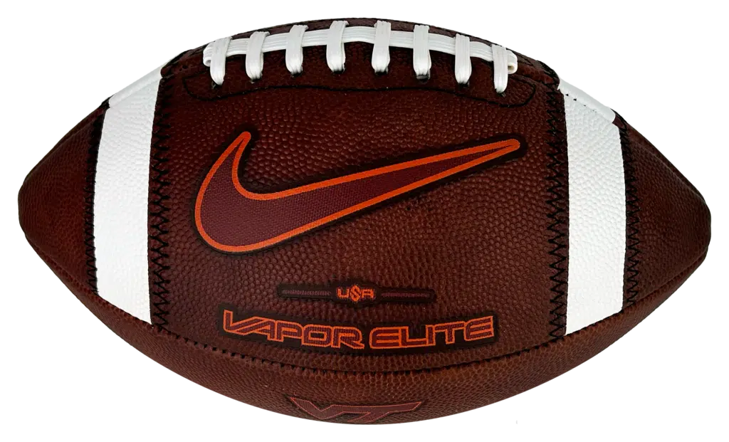 Virginia Tech Hokies Official Nike Vapor Elite Game Football - Authentic College Team Jersey for Fans & Players - Perfect for Game Day, Tailgating & Sports Collectibles