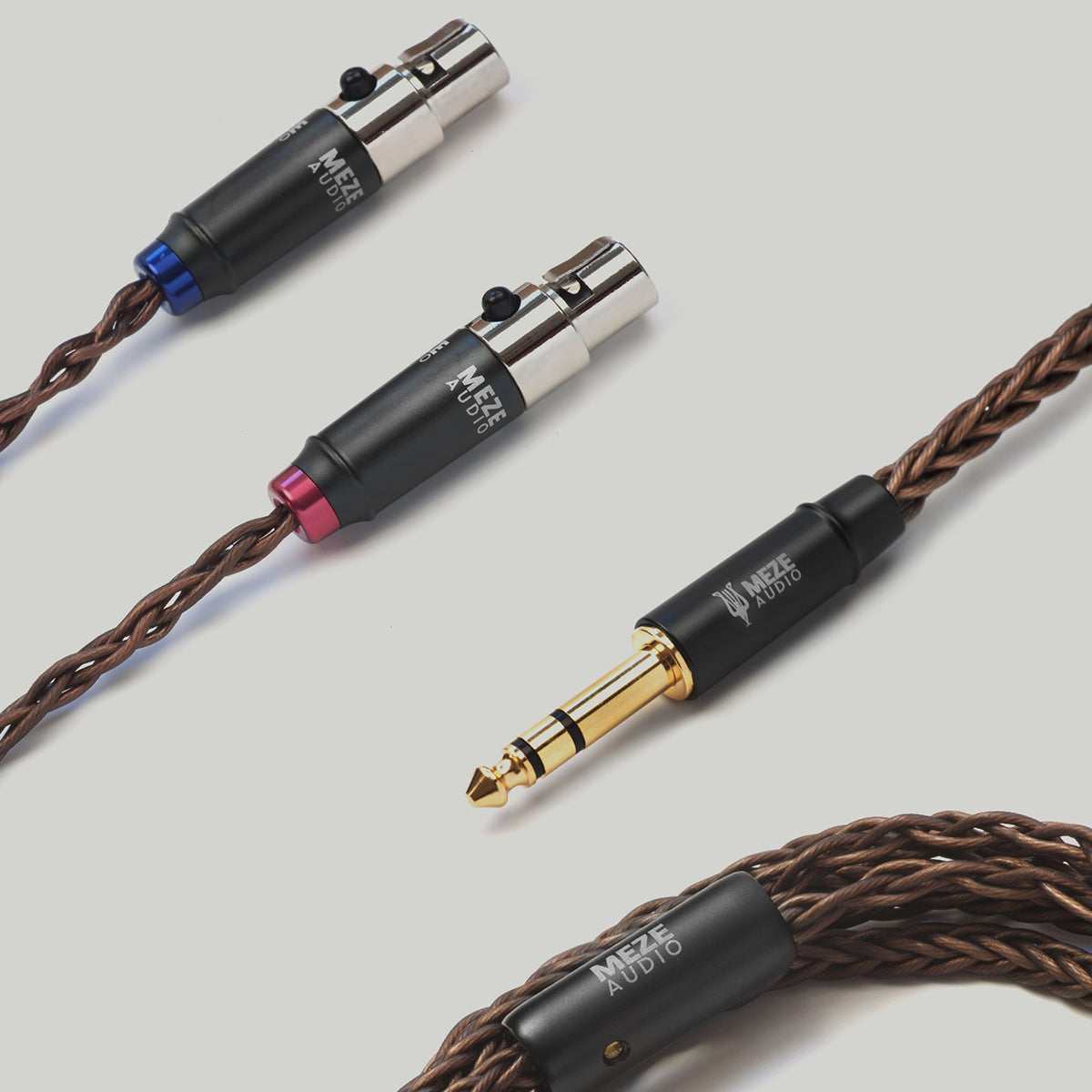 Premium Meze Mini XLR Copper PCUHD Audio Cable for Elite & Empyrean Headphones - High-Fidelity Sound for Audiophiles & Studio Professionals