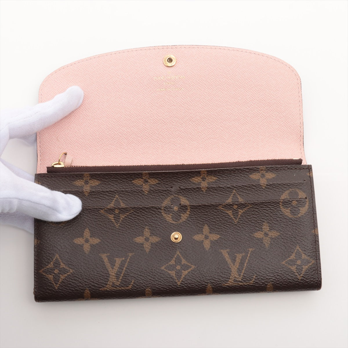 Louis Vuitton Monogram Emilie Wallet Rose Ballerine - Preorder Luxury Women's Wallet for Everyday Use & Special Occasions