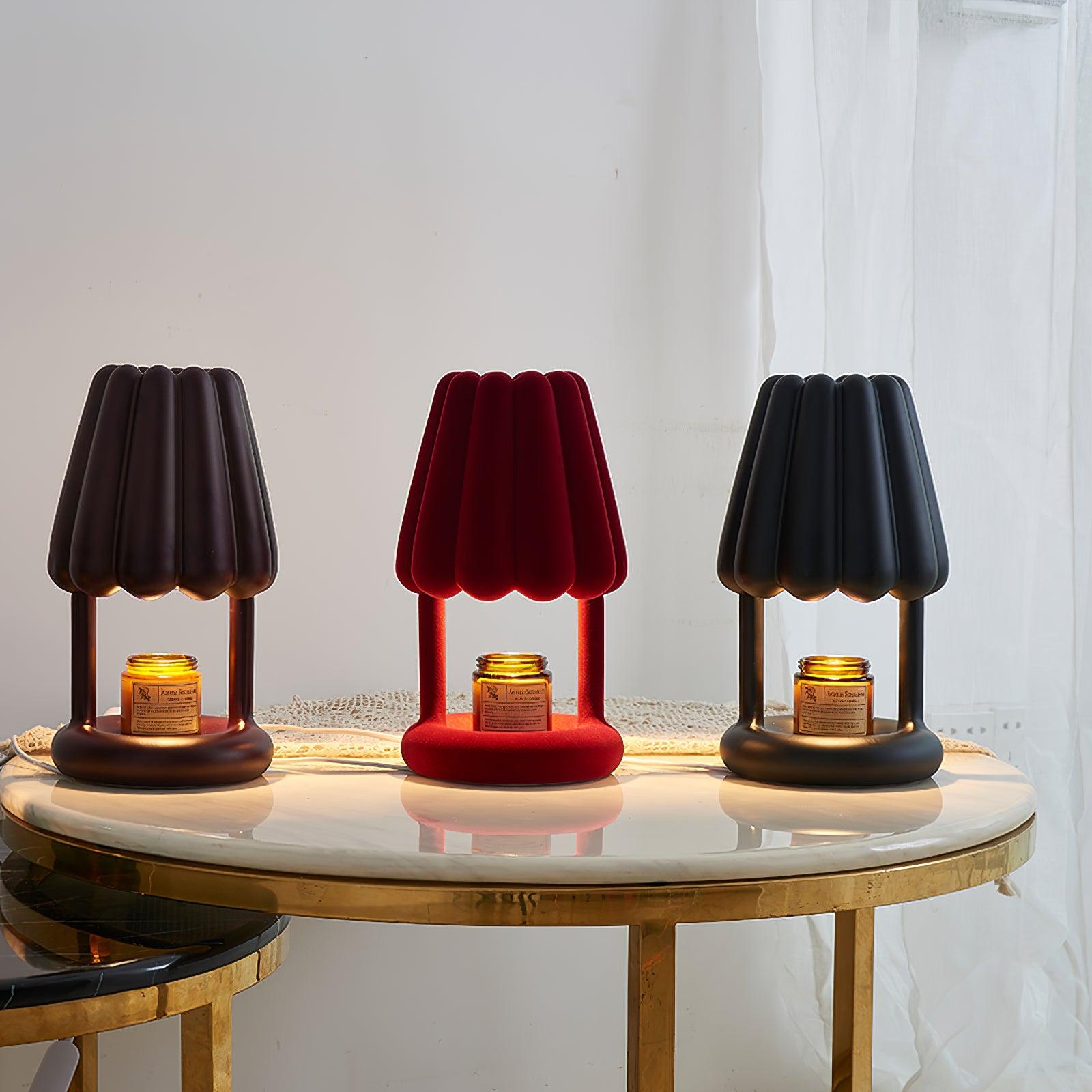 Coral Ice Cream Table Lamp - Decorative LED Night Light for Bedroom, Kids Room & Nursery - Sweet & Playful Home Decor