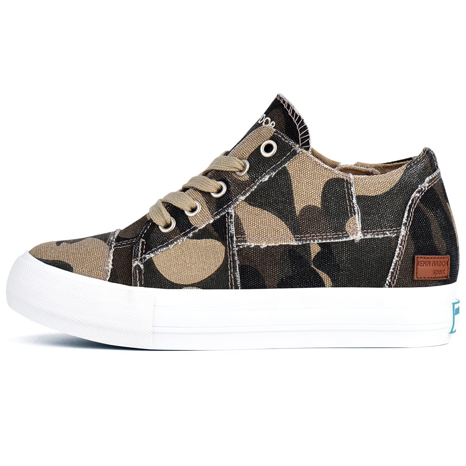 Women's Wedge Sneakers with Hidden Platform - Slip-On Casual Shoes for Women | Comfortable Closed Toe Booties for Walking, Work & Everyday Wear