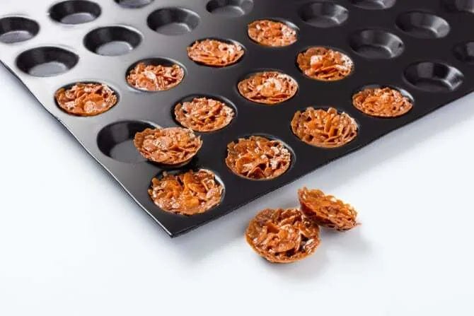 Flexipan Tartlette Mini Silicone Baking Mold - 60 Cavities for Mini Tarts, Cupcakes & Desserts | Perfect for Home Baking, Party Treats & Holiday Cooking