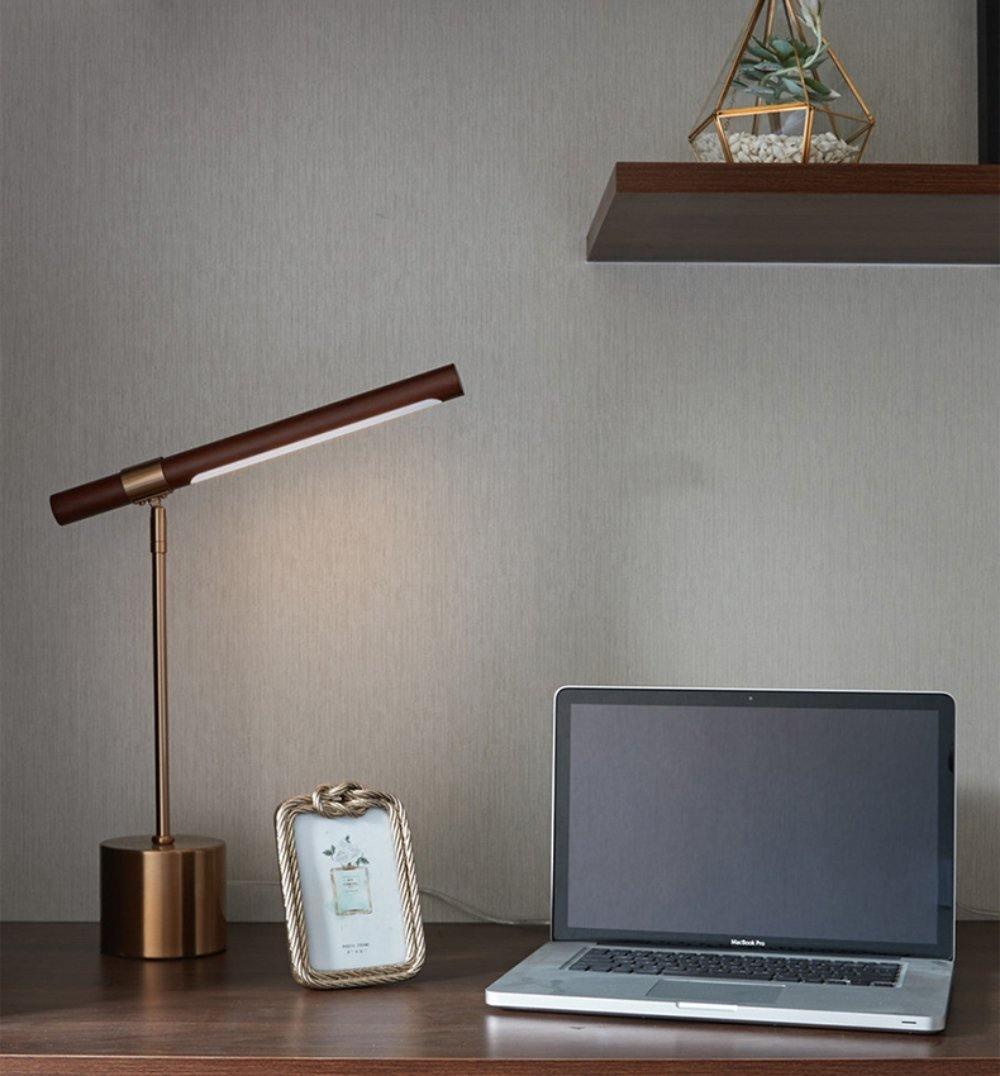 Modern Linear Table Lamp - Sleek LED Desk Light for Home Office, Reading & Study - Adjustable Brightness & Warm White Light