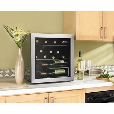 Danby 17 Bottle Freestanding Wine Cooler - DWC172BLPDB - Compact Wine Fridge for Home Bar, Kitchen, or Cellar - Perfect for Wine Enthusiasts & Entertaining
