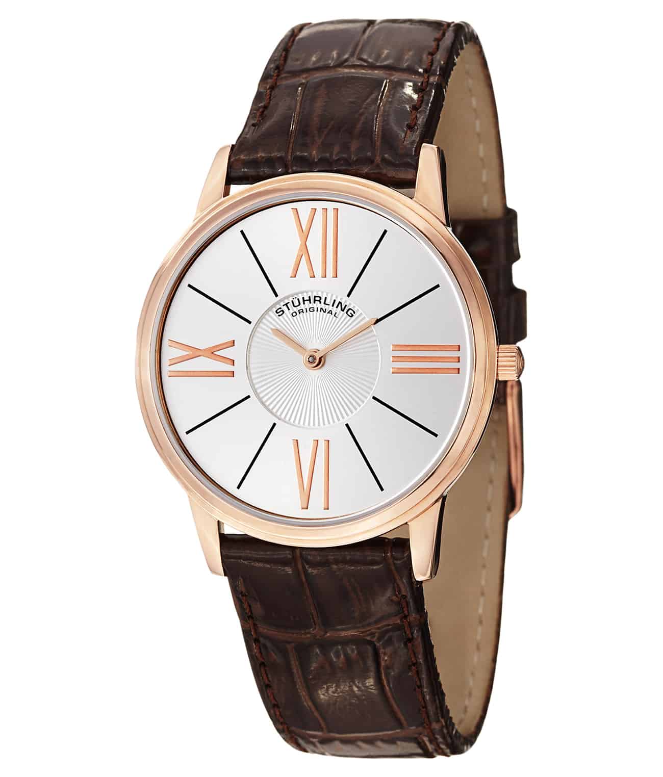 Silver Dial / Silver Case / Black Leather Strap Tang Buckle