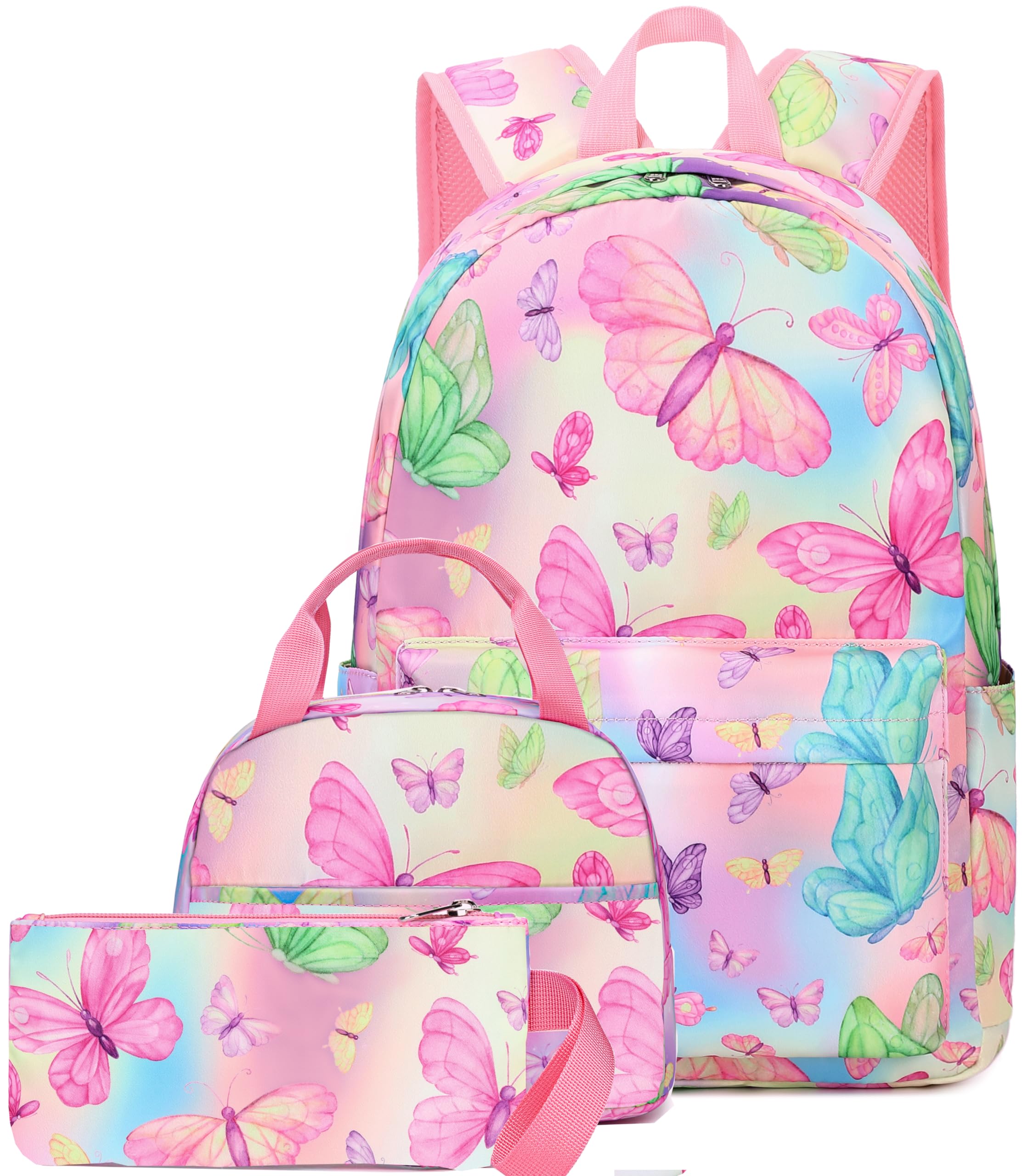 CAMTOP Girls Backpack with Lunch Box Set - Durable School Bookbag for Kids, Lightweight & Waterproof Backpack for School, Travel, and Outdoor Activities