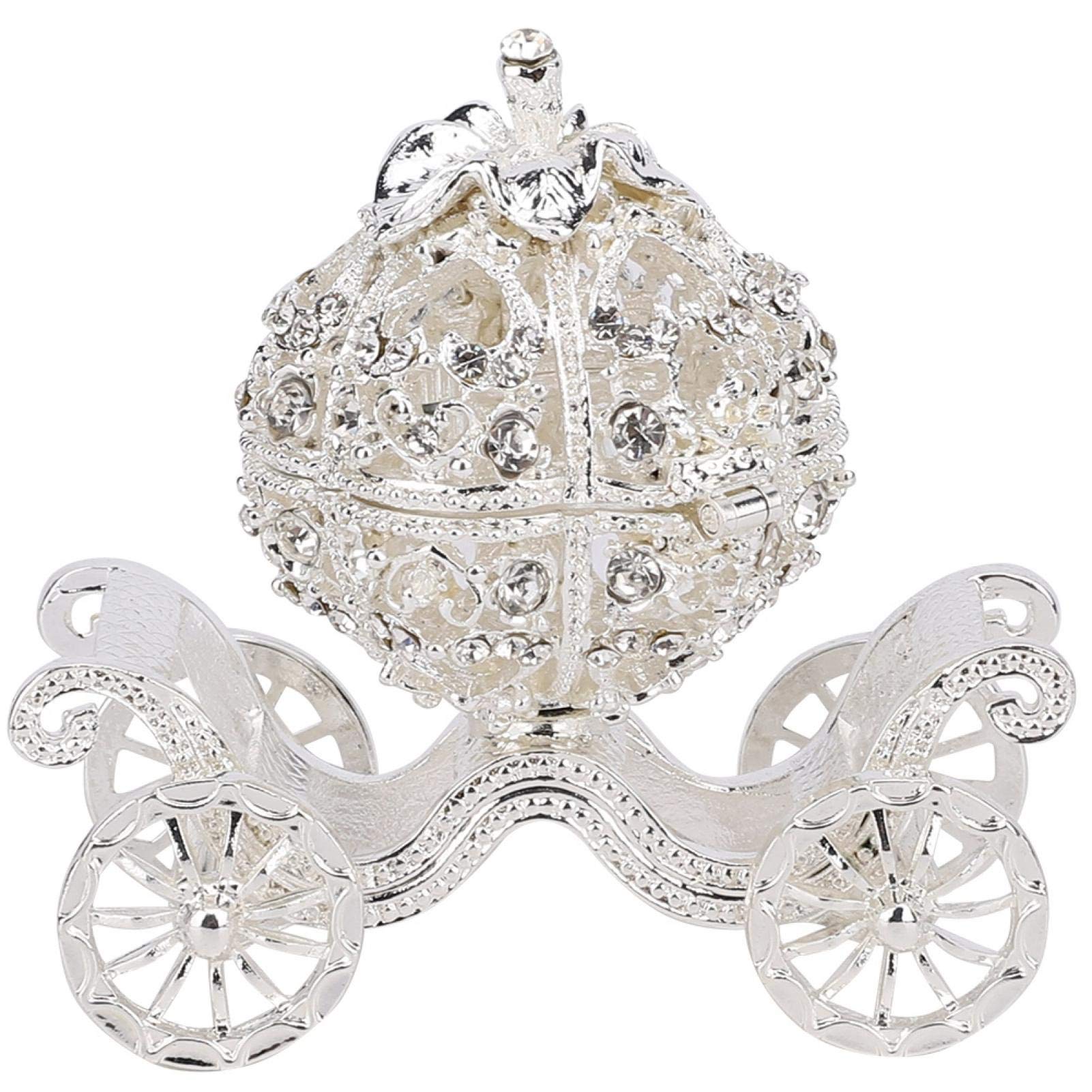 CUIFATI Elegant Rhinestone Pumpkin Carriage Decor - Perfect for Halloween, Office, Bar, Coffee Shop & Home Décor