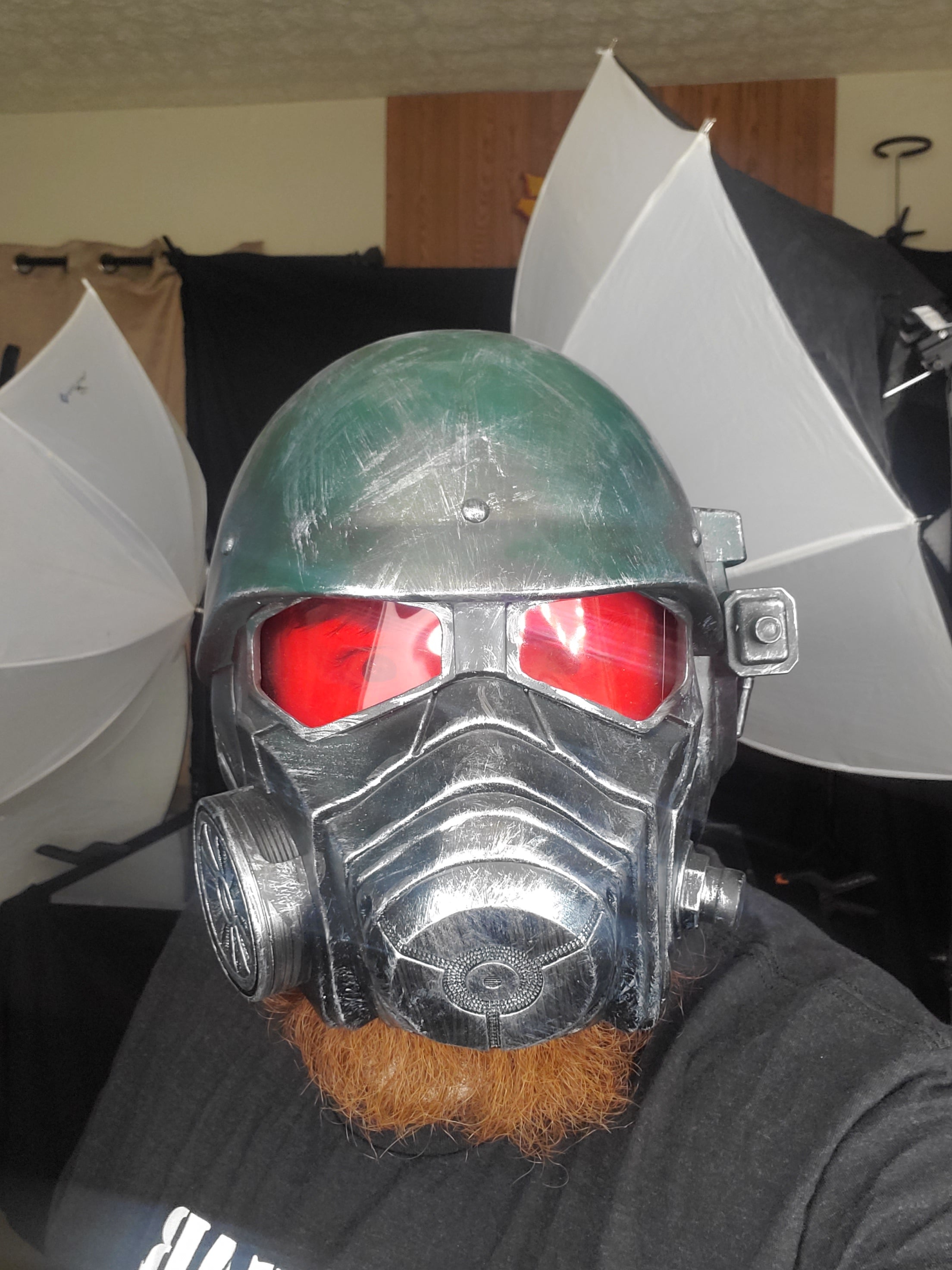 Apocalypse Ranger Helmet - Premium Cosplay Costume Accessory for Halloween, Comic Con & LARP | Post-Apocalyptic Themed Gear for Roleplaying & Costume Parties
