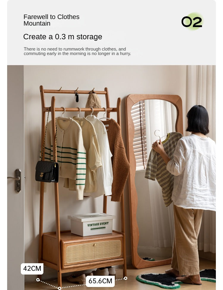 Premium Oak Solid Wood Clothes Hanger Rack - Heavy Duty Wooden Coat Hangers for Closet Organization - Perfect for Wardrobe, Laundry Room & Hotel Use