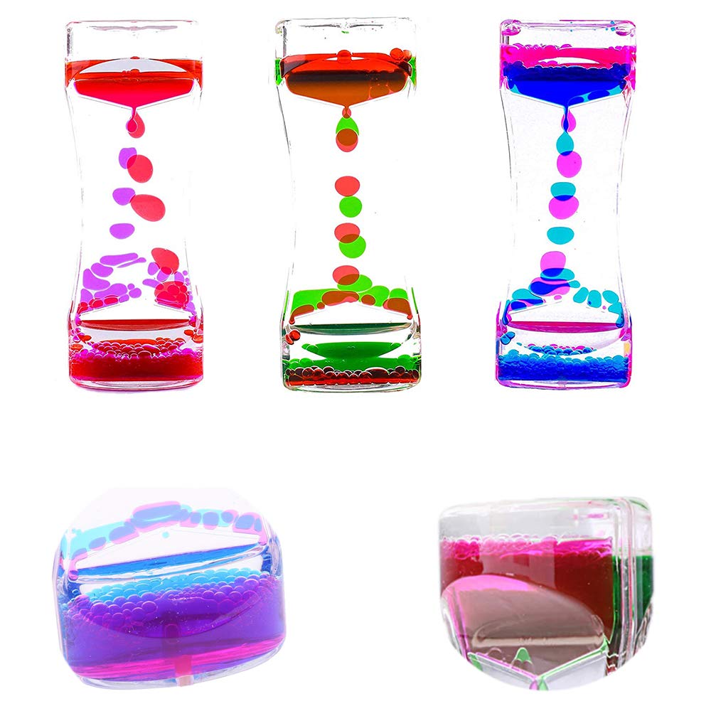 **YUE Motion Liquid Timer - 2 Pack Liquid Motion Bubbler Sensory Toys for Kids & Adults, Stress Relief & Autism Fidget Toys, Desk Decor & Calming Activity for Home, Office, Classroom – Perfect Stocking Stuffers & Novelty Gifts**