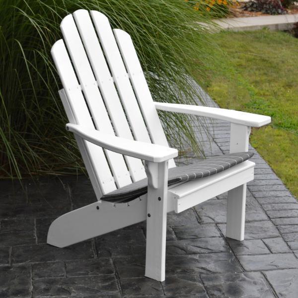 Premium Yellow Pine Kennebunkport Adirondack Chair - Outdoor Patio Furniture for Garden, Deck, Poolside & Backyard Relaxation | Durable & Weather-Resistant Wooden Chair