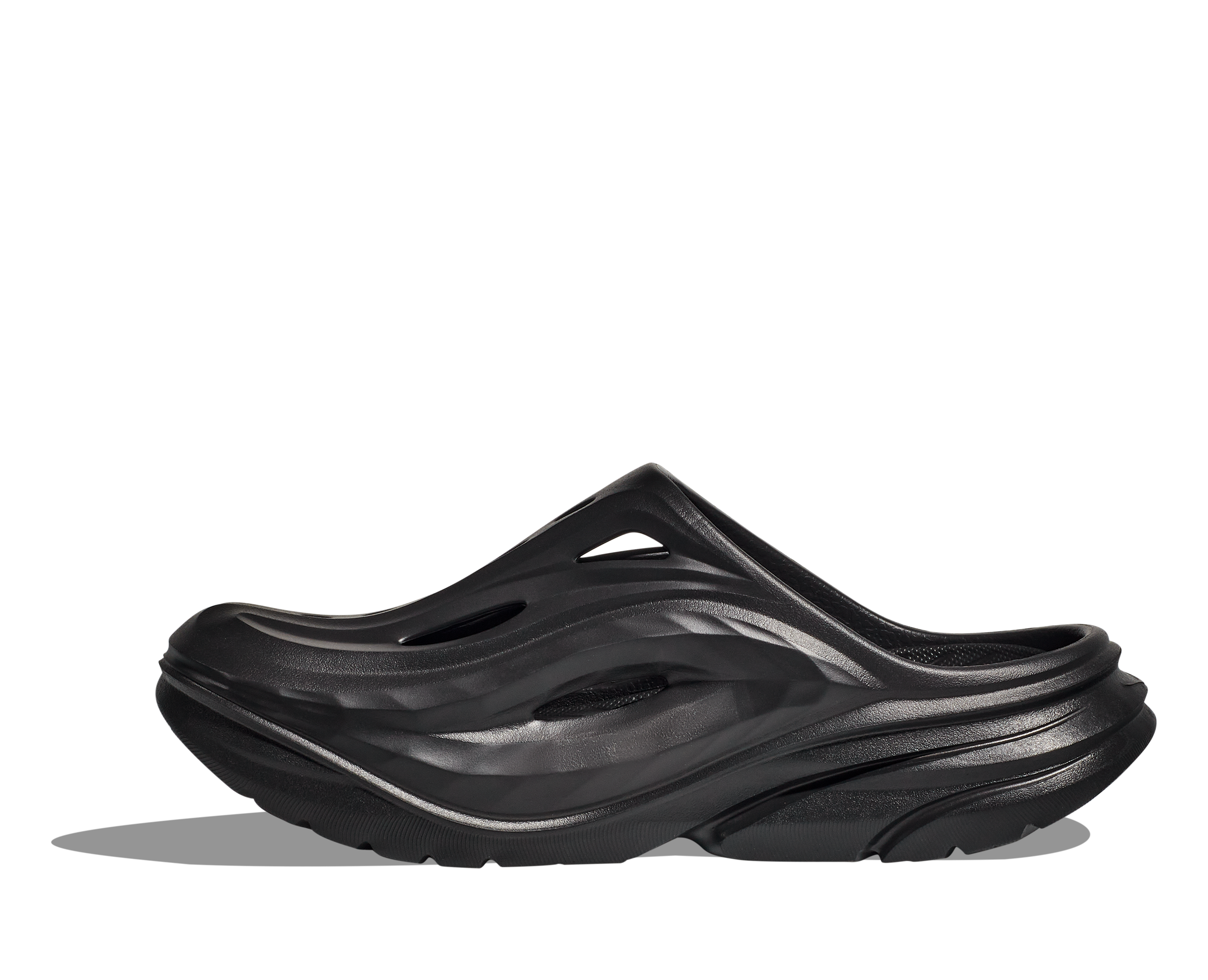 Unisex Ora Recovery Mule Slippers - BBLC Black/Black - Comfortable House Shoes for Men & Women - Perfect for Relaxing at Home, Spa, or Post-Workout Recovery
