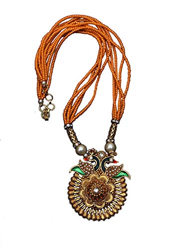 Antique Necklace-MM 90-YELLOW
