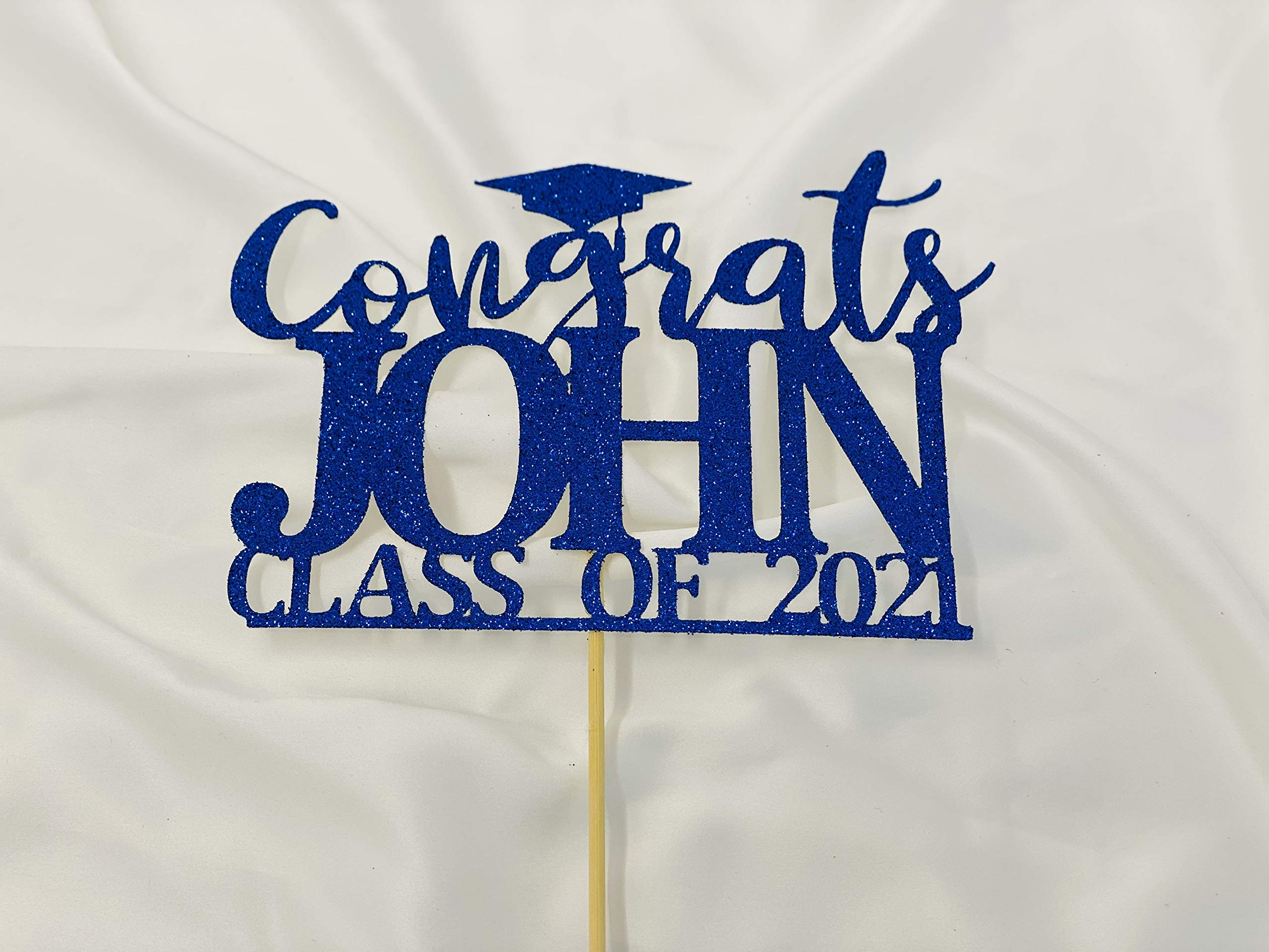 2024 Graduation Cake Topper - Personalized Class of 2024 Cake Decorations | Congrats Grad Party Supplies for Graduation Ceremony & Celebration Decor