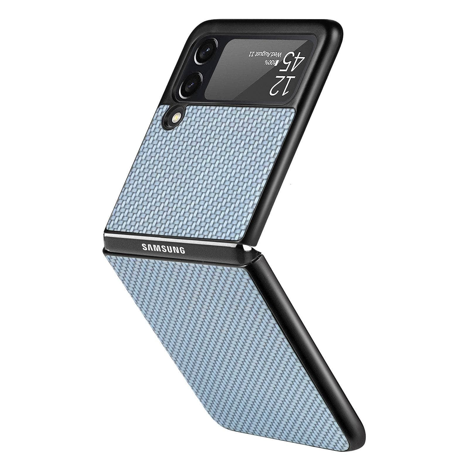 Samsung Galaxy Z Flip 4 Case - Premium Carbon Fiber Slim Protective Cover | Ultra Thin Lightweight Design for Everyday Use & Travel