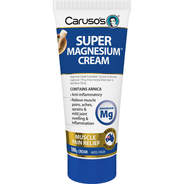 Caruso's Super Magnesium Cream - Premium Muscle & Joint Pain Relief for Athletes & Active Lifestyles | Fast-Absorbing Topical Cream for Recovery, Relaxation & Better Sleep