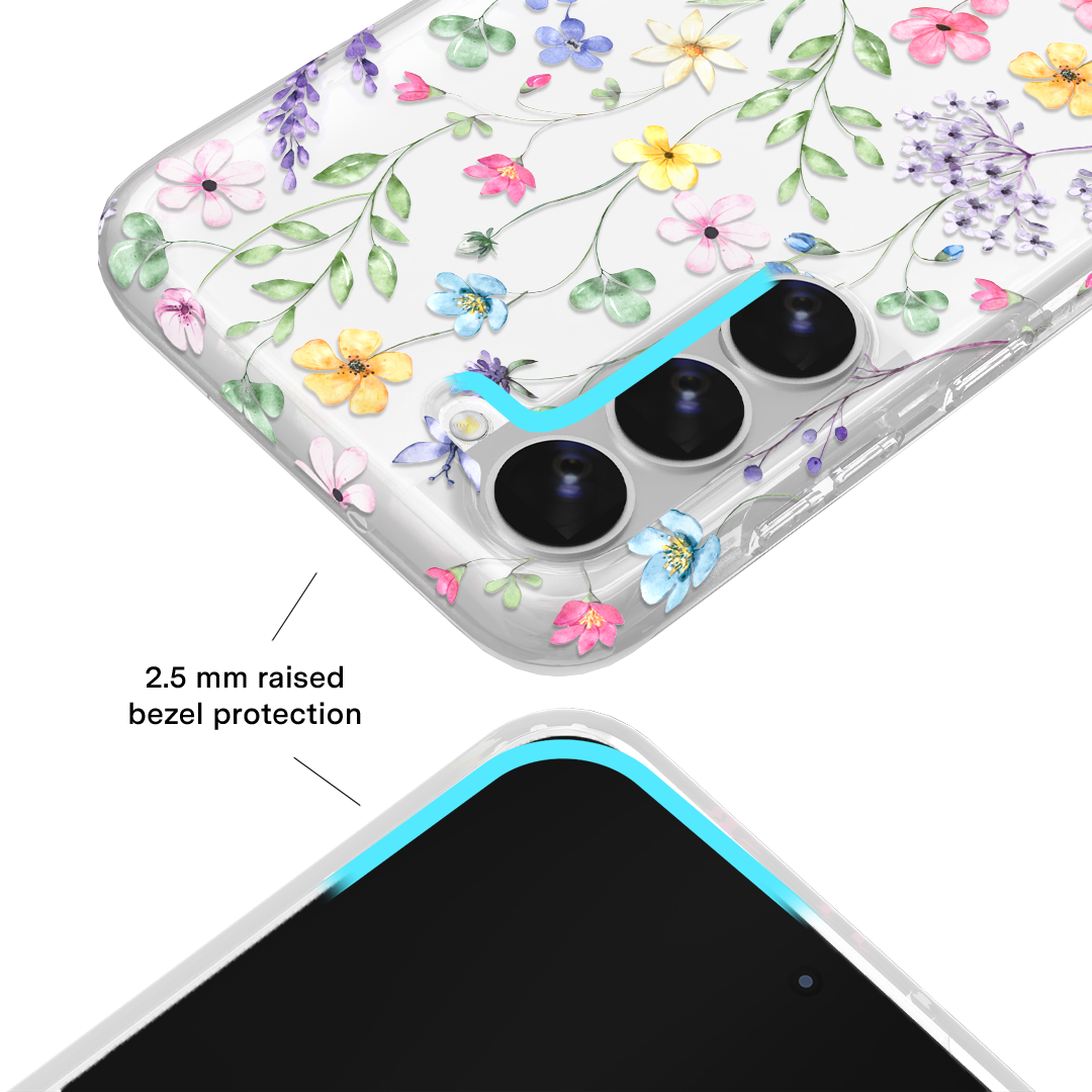 Enchanted Floral Samsung Phone Case - Elegant Flower Design Protective Cover for Samsung Galaxy S21/S20/Note 20 - Perfect for Daily Use, Travel & Gift Giving