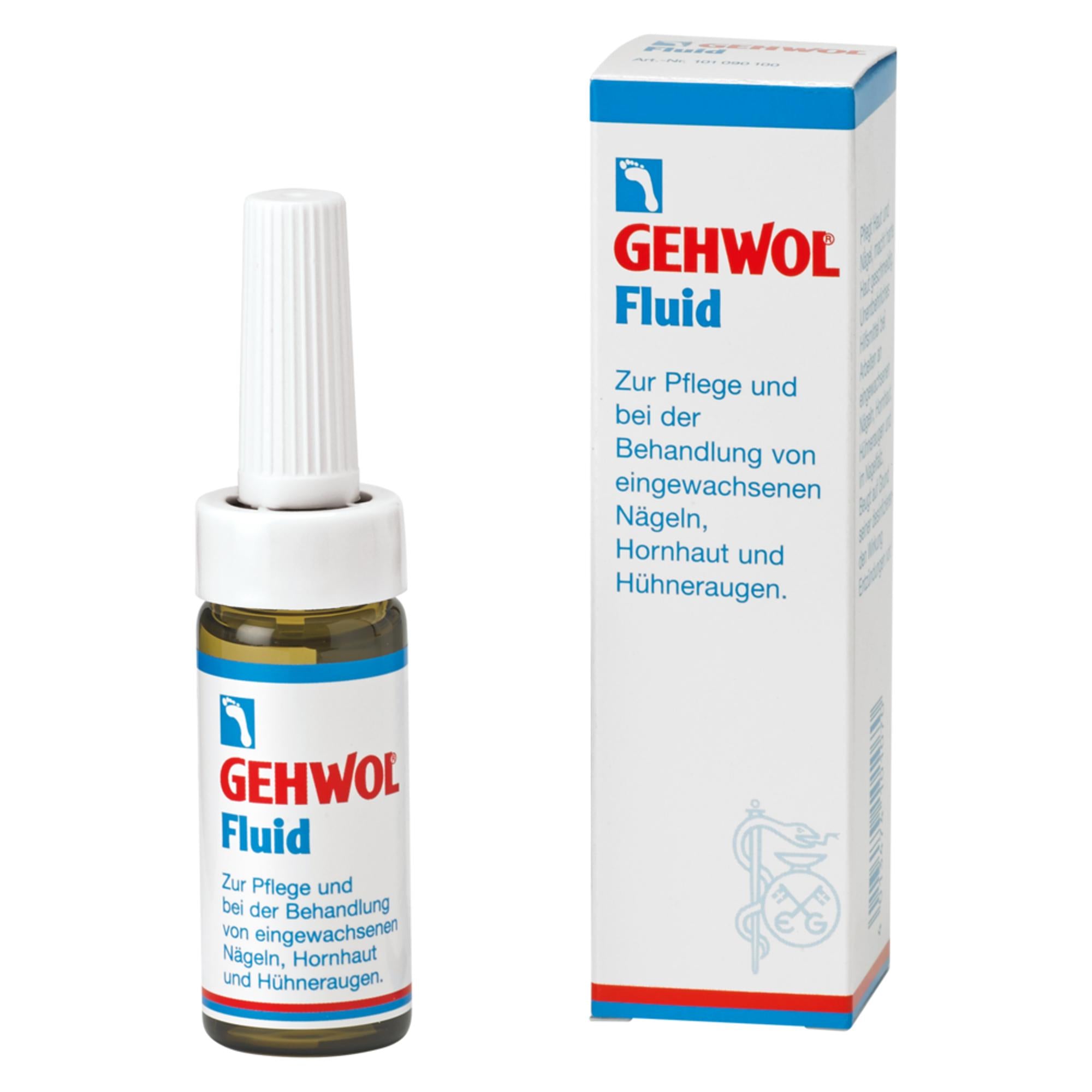 Gehwol Foot Care Fluid - 0.5 fl oz - Moisturizing & Nourishing Treatment for Dry Cracked Feet - Perfect for Pedicures & Daily Foot Care Routine