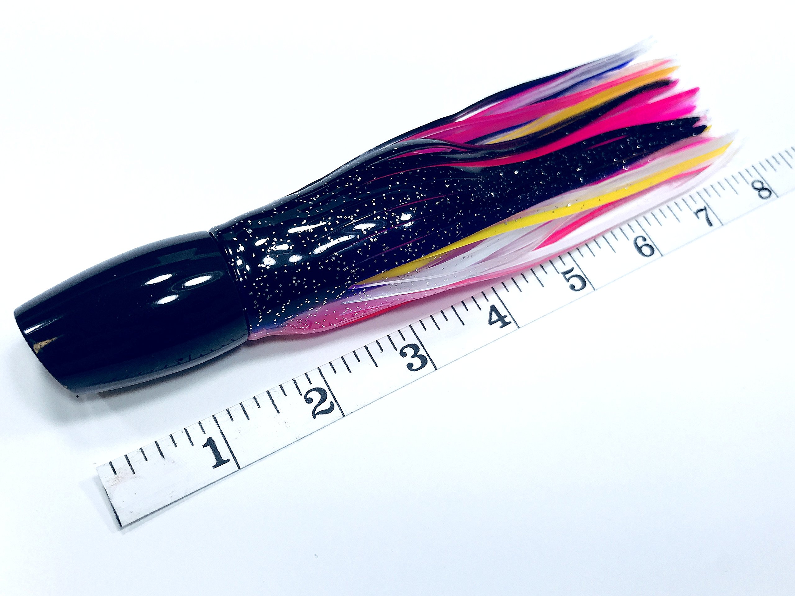 Premium Black Plunger Kona Slant Saltwater Fishing Lure - Best for Marlin, Tuna, Mahi & Wahoo - Ideal for Deep Sea Fishing & Offshore Angling