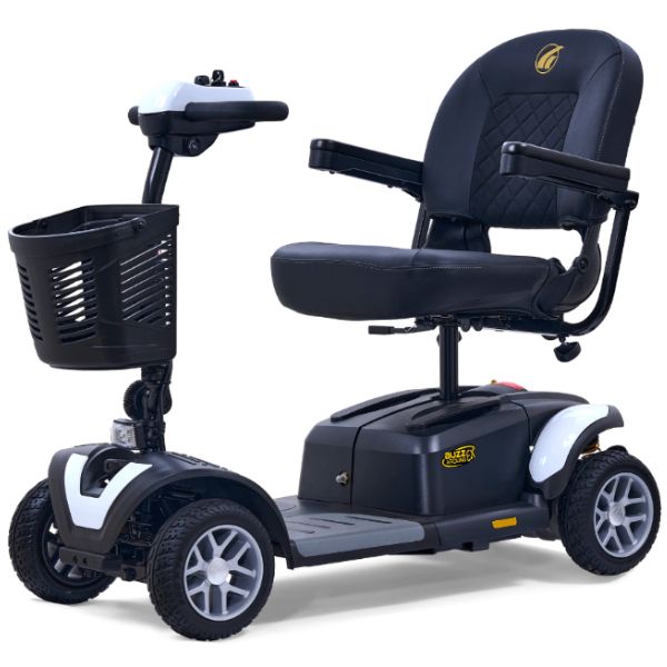 Golden Technologies Buzzaround EX 4 Wheel Mobility Scooter - Lightweight & Foldable Electric Scooter for Adults & Seniors - Ideal for Indoor/Outdoor Use, Shopping Malls & Travel