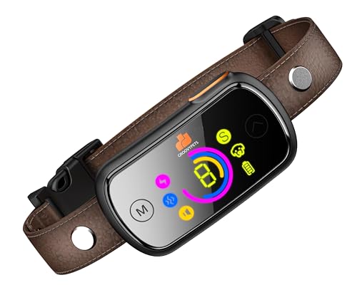 Leather Strap Color Screen Bark Collar