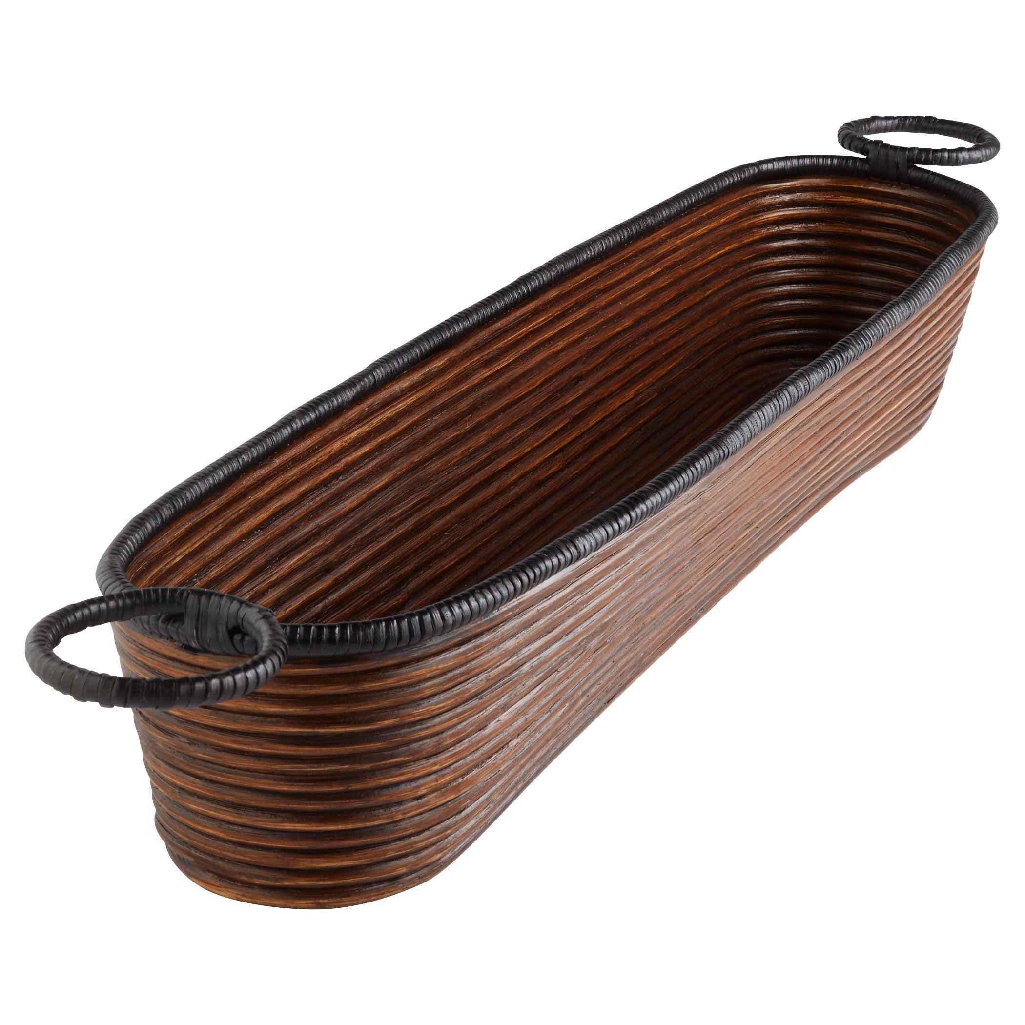 Cyan Design 11721 Papeete Vessel Brown - Handcrafted Ceramic Decorative Bowl for Home Decor, Centerpiece, or Gift