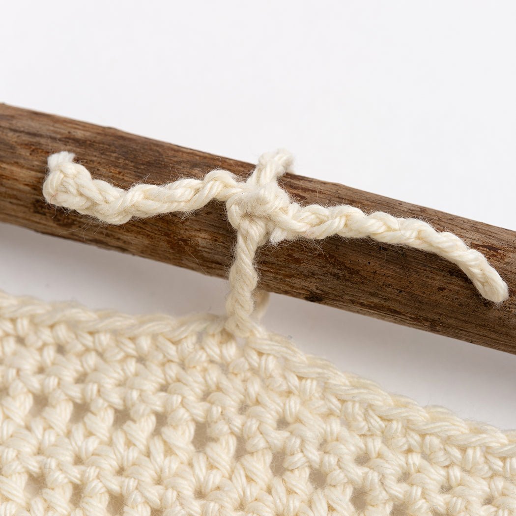 DIY Tilted Wall Hanging Crochet Kit for Beginners - Boho Home Decor, Macrame Wall Art for Living Room, Bedroom & Nursery - Complete Crochet Set with Yarn, Hook & Instructions