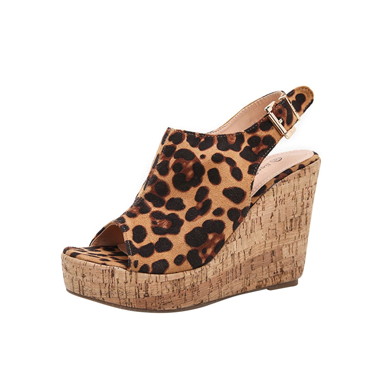 Women's Platform Wedge Espadrilles Sandals - Slingback Ankle Strap Open Toe Heels for Summer | Dressy & Cute Slide Sandals for Beach, Party & Casual Outfits