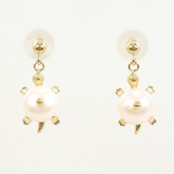18K Yellow Gold Pearl Earrings for Women – Elegant & Timeless Pearl Jewelry – Perfect for Weddings, Parties & Special Occasions