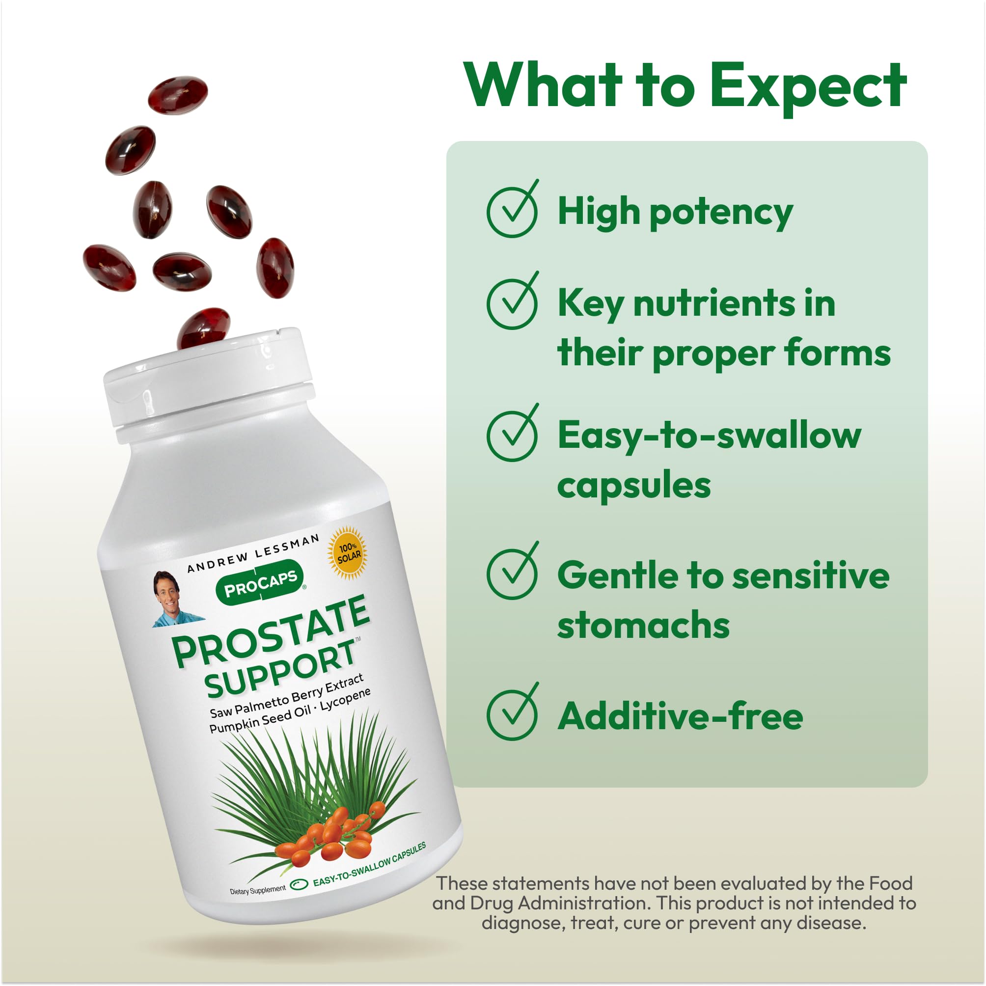 ANDREW LESSMAN Prostate Support Supplement for Men's Health - 360 Softgels with Saw Palmetto, Pumpkin Seed Oil, Lycopene & Omega-3 | Promotes Prostate, Urinary & Bladder Function | No Additives | Ideal for Active Men & Seniors Concerned About Prostate Health