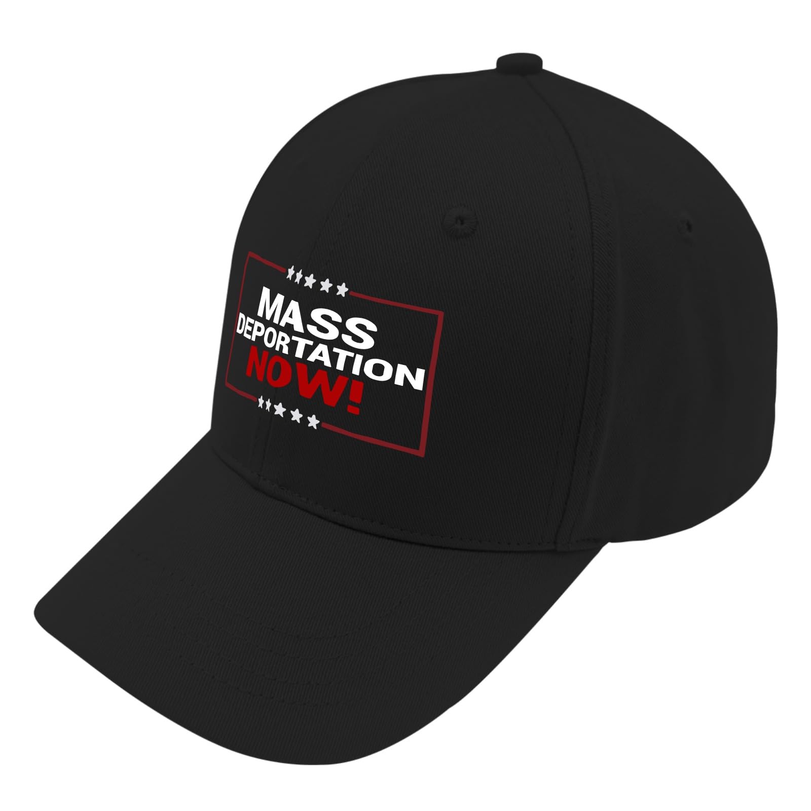 Trump 2024 Mass Deportation Baseball Cap - Breathable Men's Workout & Fashion Hat with Sun Visor - Perfect for Gym, Outdoor Activities & Political Support