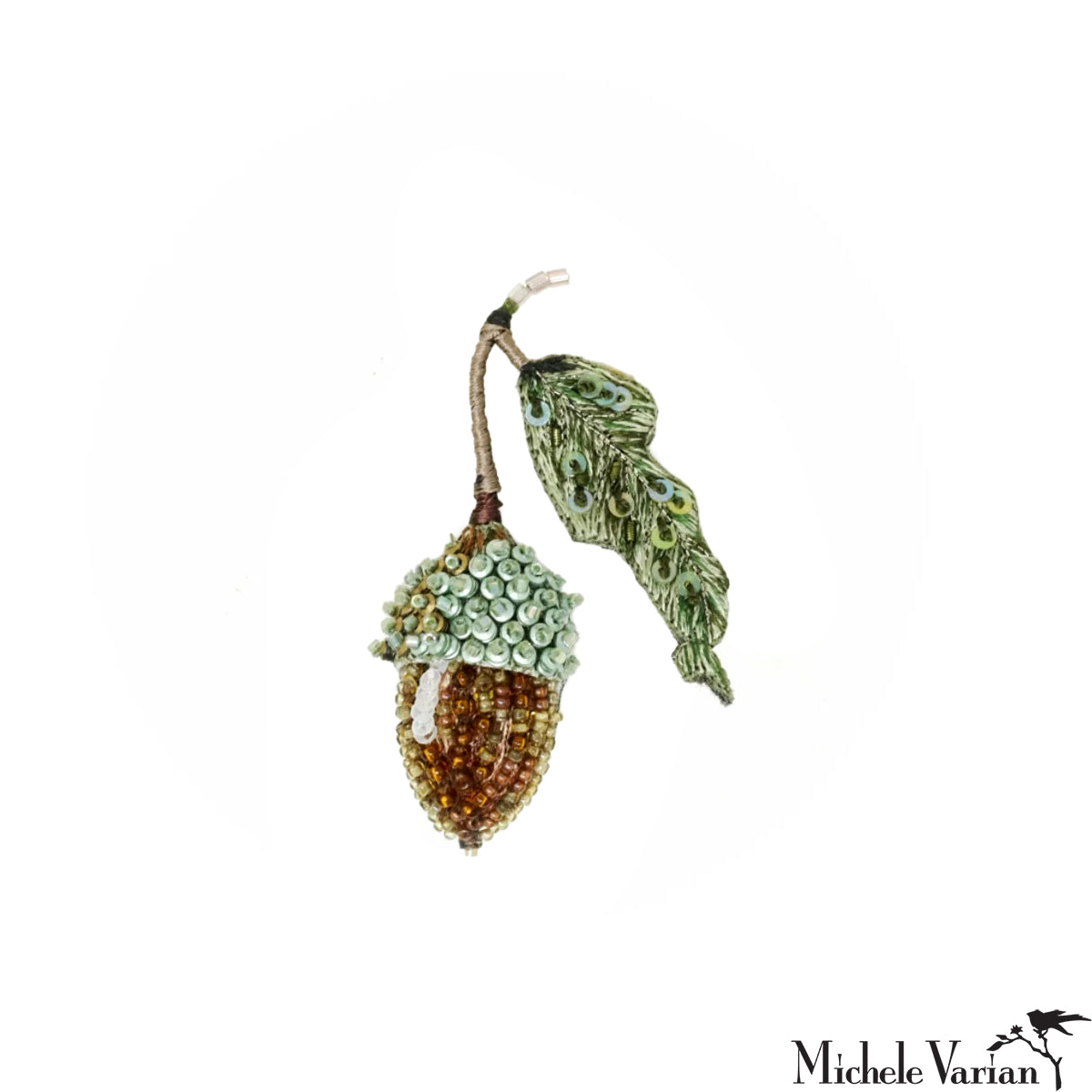 Acorn Brooch Pin - Elegant Gold-Tone Oak Leaf Jewelry for Women - Perfect for Fall Outfits, Thanksgiving, and Nature-Themed Accessories