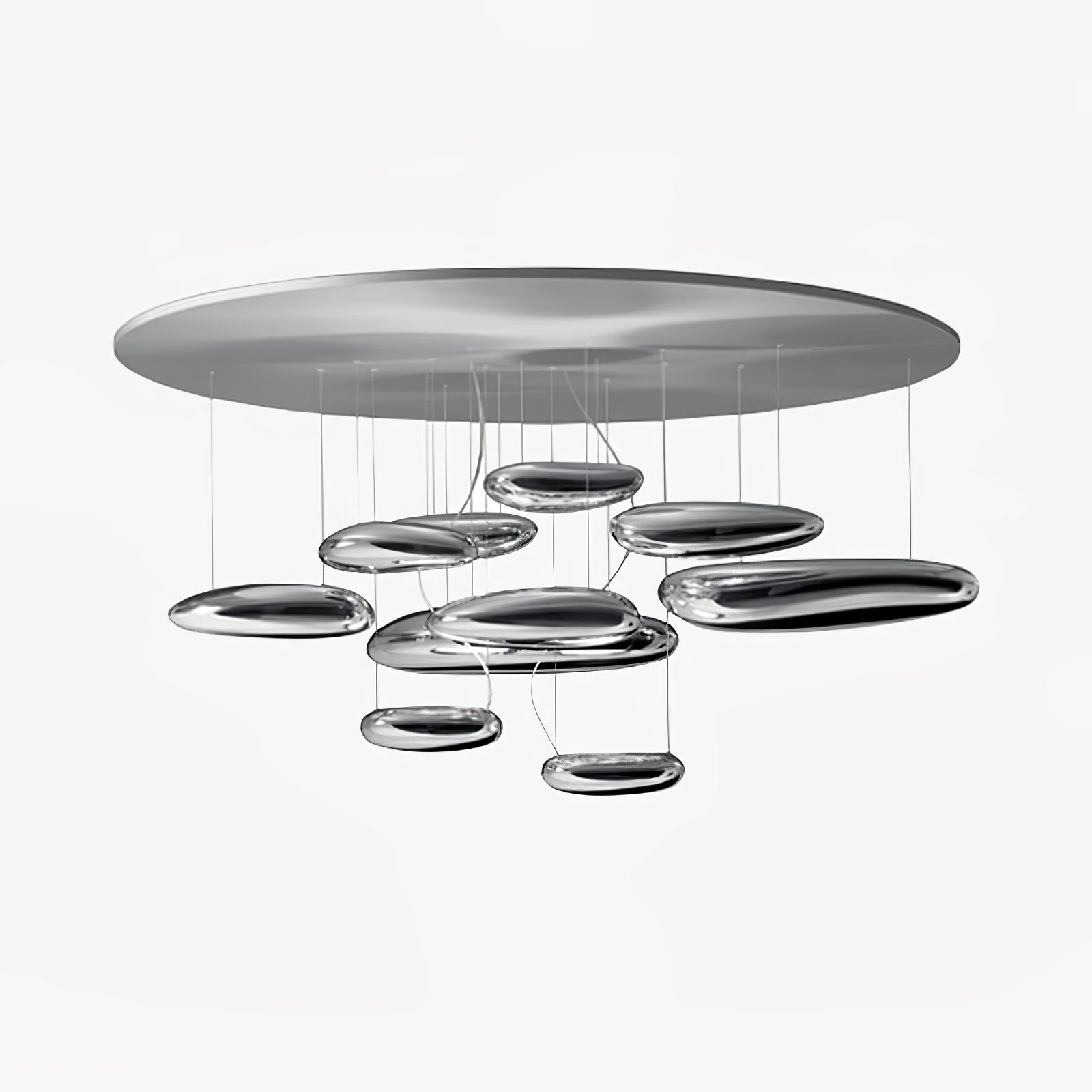 Stylish Mercury Ceiling Light Fixture - Modern LED Chandelier for Living Room, Bedroom & Dining Room - Energy Efficient Home Decor Lighting Solution