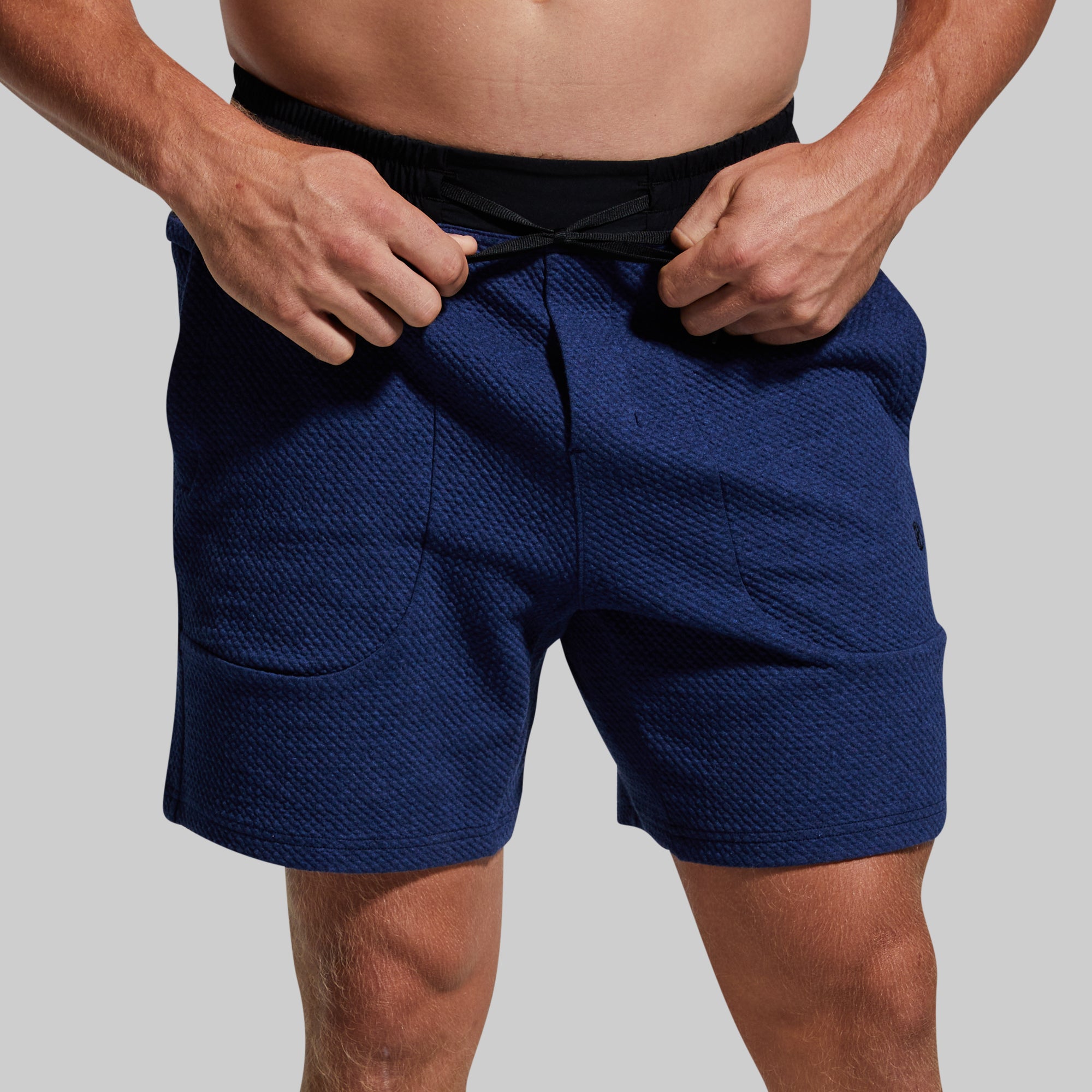 Men's Cloud Running Shorts - Heather Midnight Blue - Lightweight & Breathable for Jogging, Gym & Outdoor Workouts