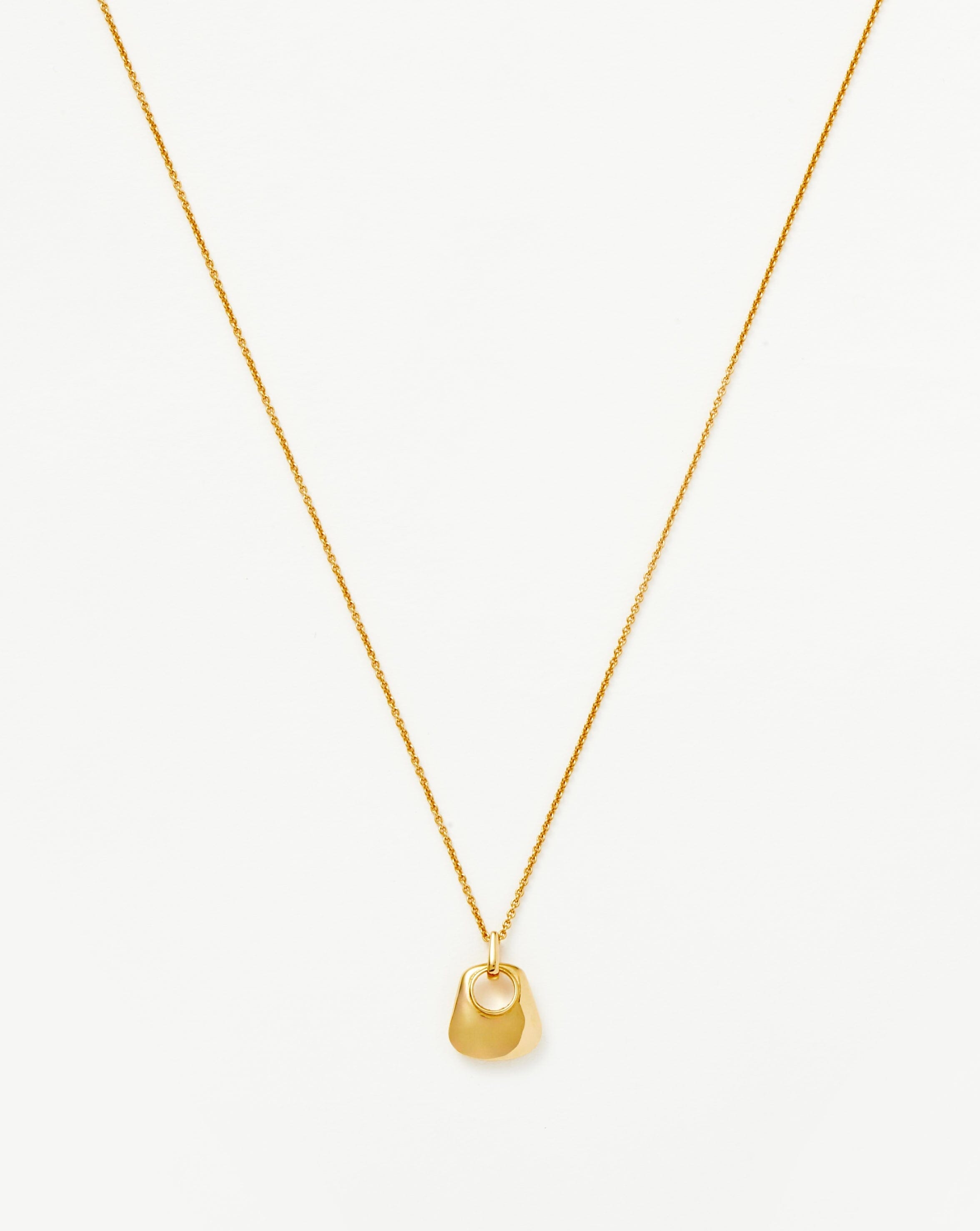 Hera Ridge Mini Pendant Necklace - 18k Gold Vermeil Jewelry for Women | Elegant Layering Necklace for Everyday Wear, Date Night & Special Occasions