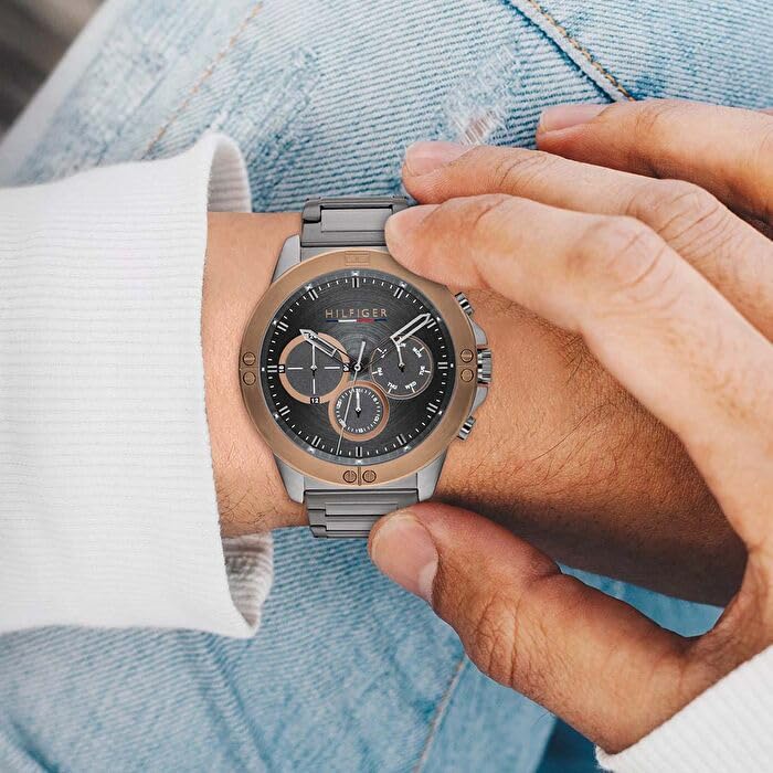 Tommy Hilfiger Men's Analog Multifunction Quartz Watch - Stylish & Durable for Business, Casual & Everyday Wear