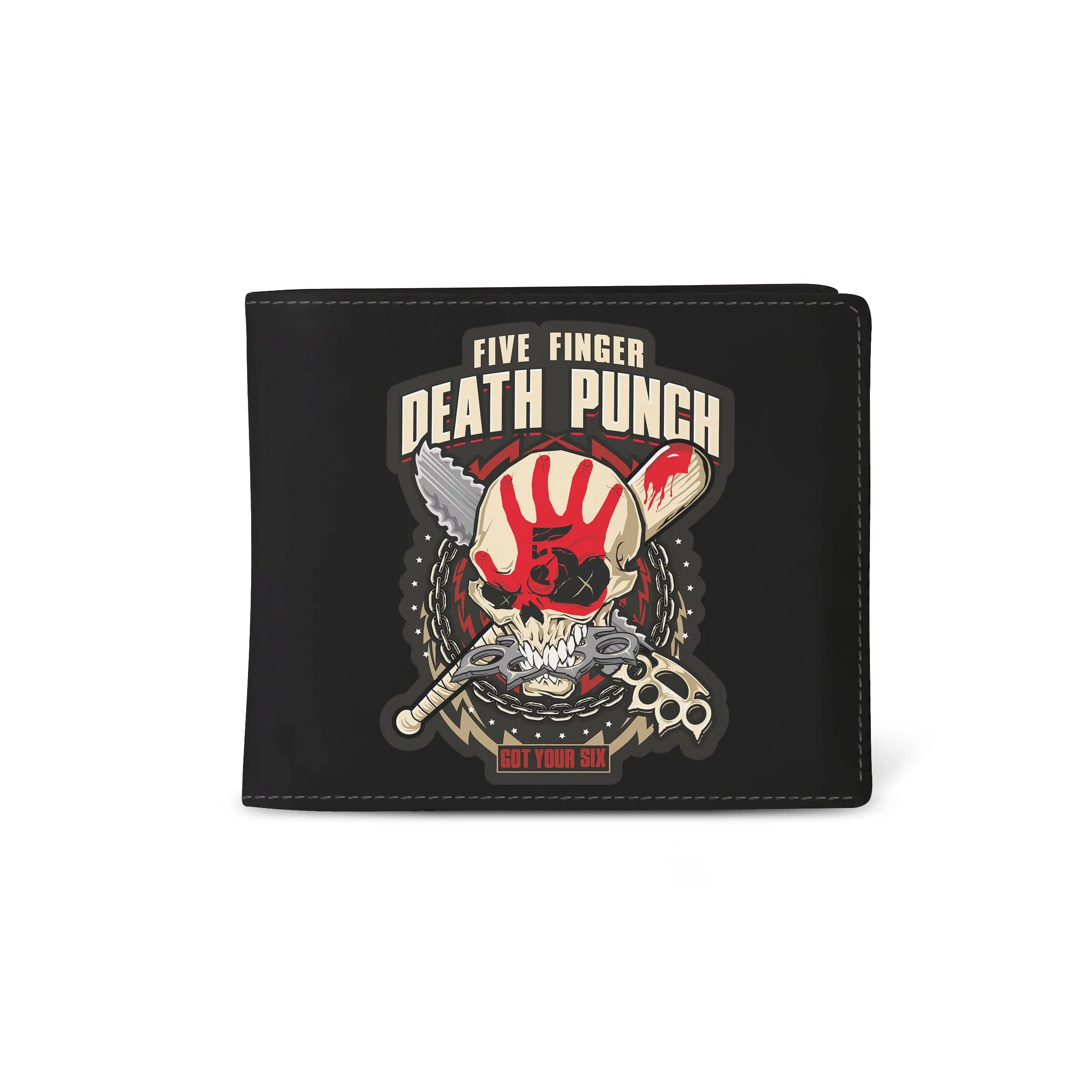 Five Finger Death Punch Wallet - Got Your Six - Premium Leather Bifold Wallet for Men - Perfect for Concerts, Gifts & Everyday Use
