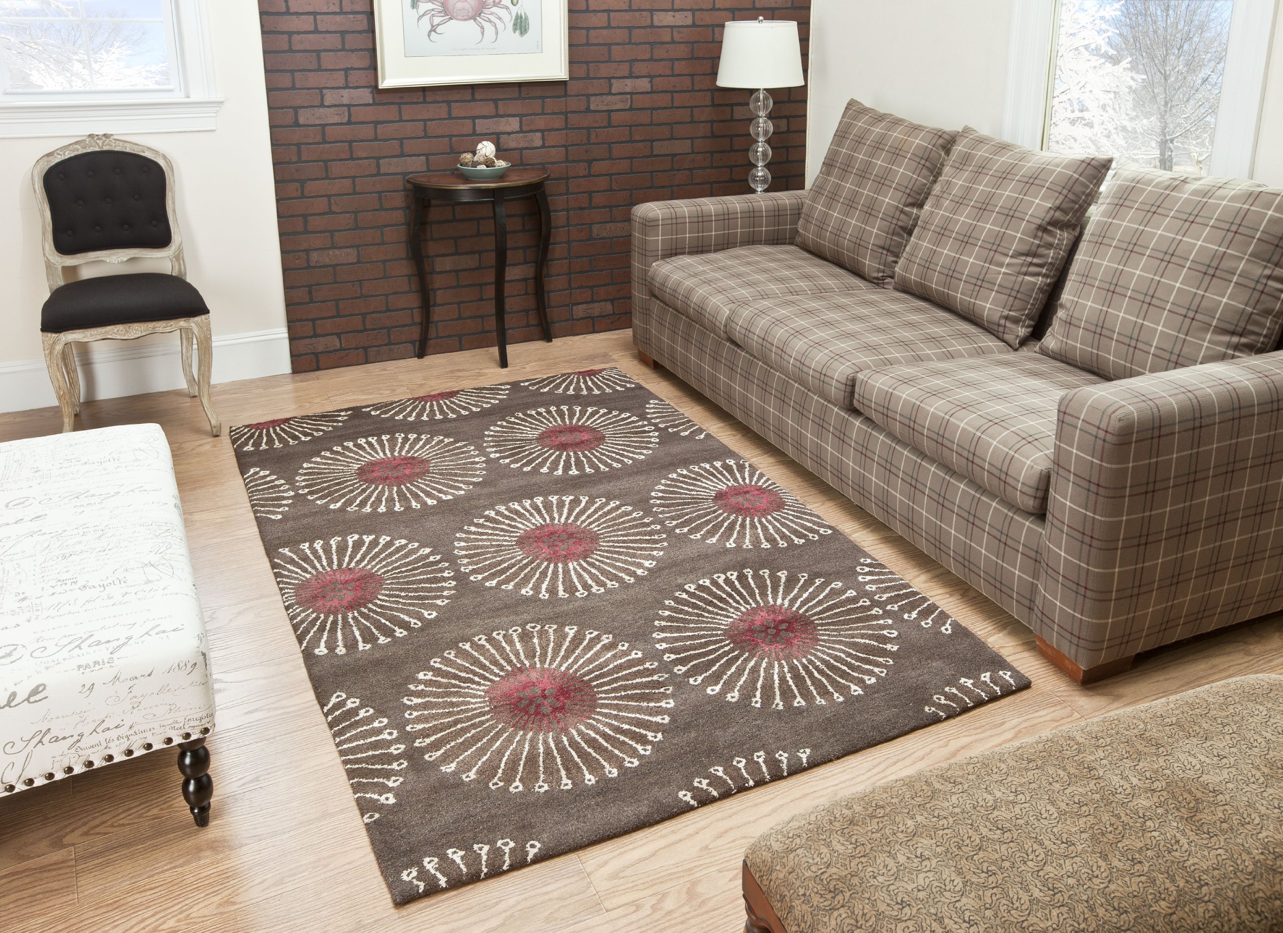 SAFAVIEH Soho Collection 5' x 8' Handmade Premium Wool Area Rug - Coffee Brown (SOH821B) | Perfect for Living Room, Bedroom & Office Decor